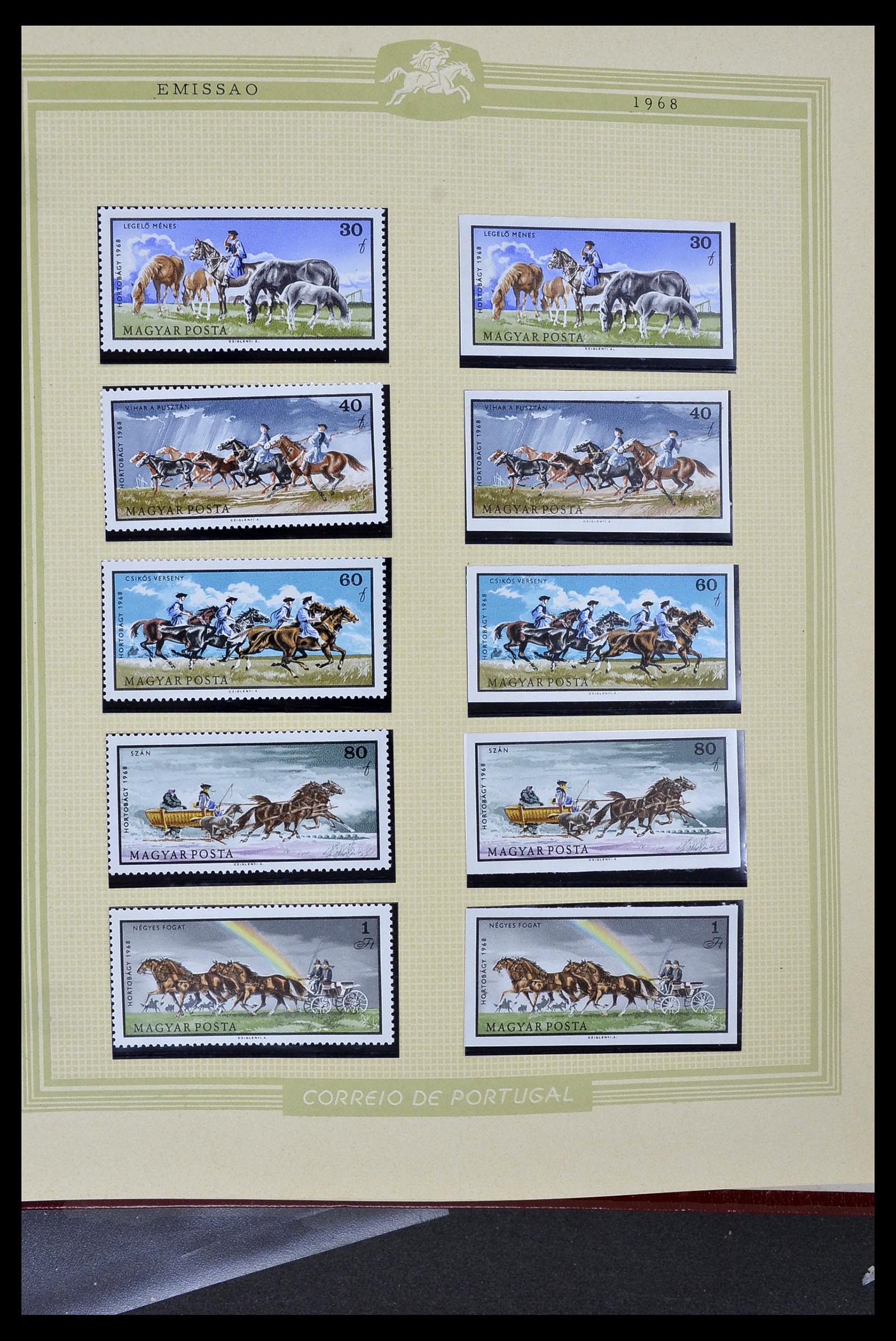 34230 248 - Postzegelverzameling 34230 Hongarije ONGETAND 1958-1970.