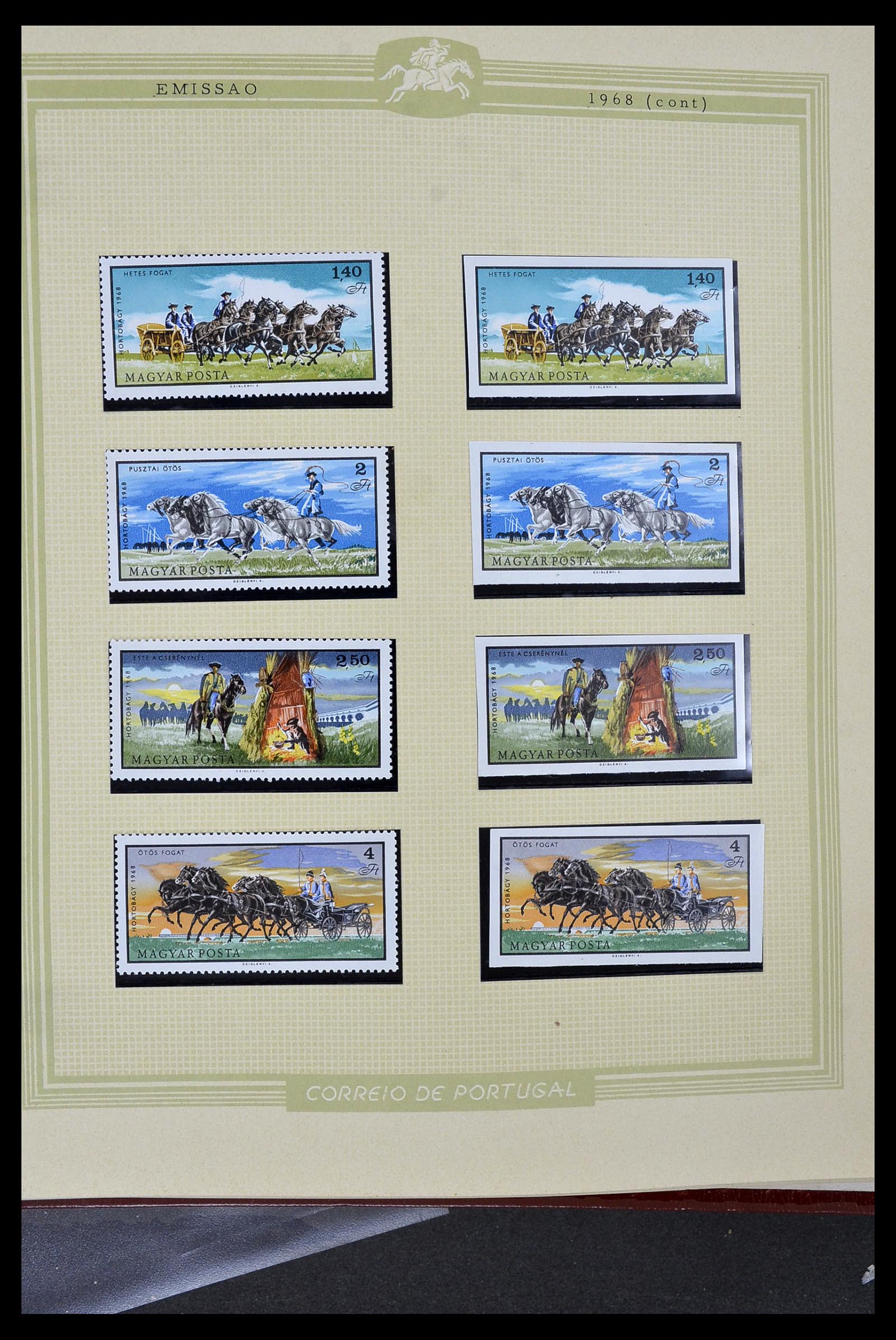 34230 249 - Postzegelverzameling 34230 Hongarije ONGETAND 1958-1970.