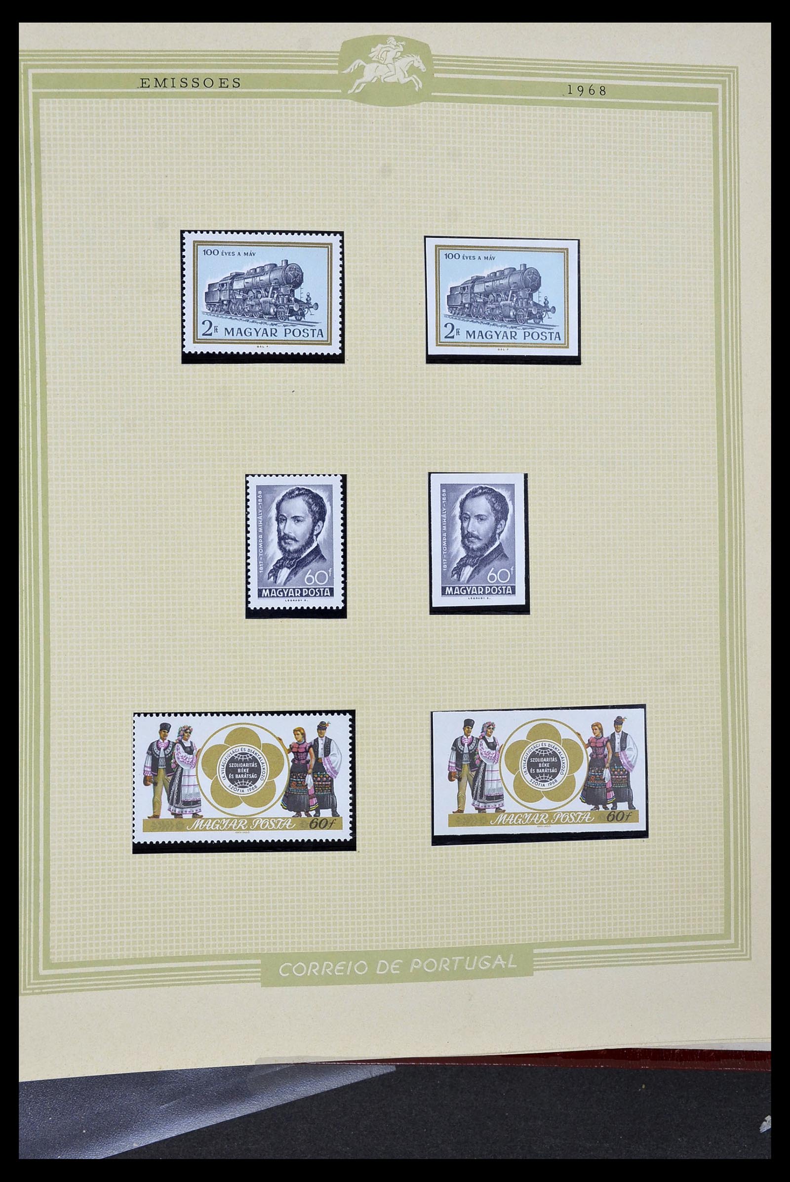 34230 250 - Postzegelverzameling 34230 Hongarije ONGETAND 1958-1970.