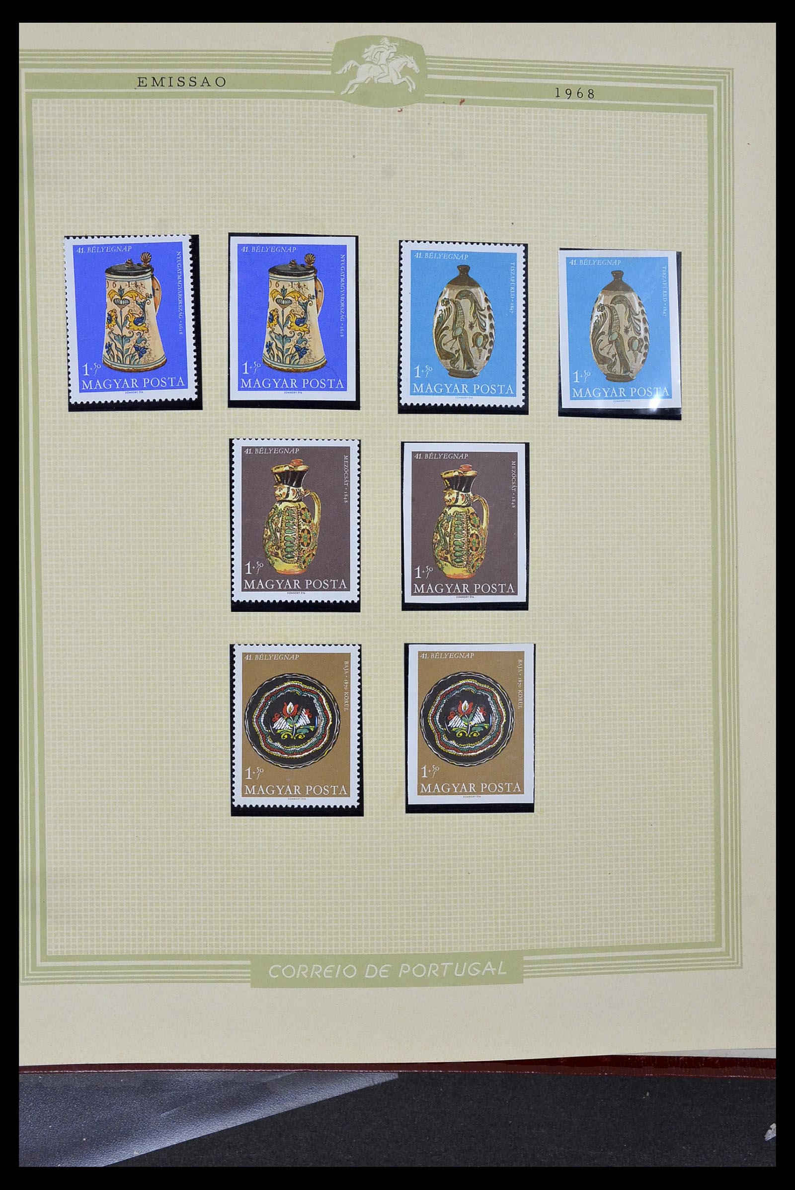 34230 254 - Postzegelverzameling 34230 Hongarije ONGETAND 1958-1970.
