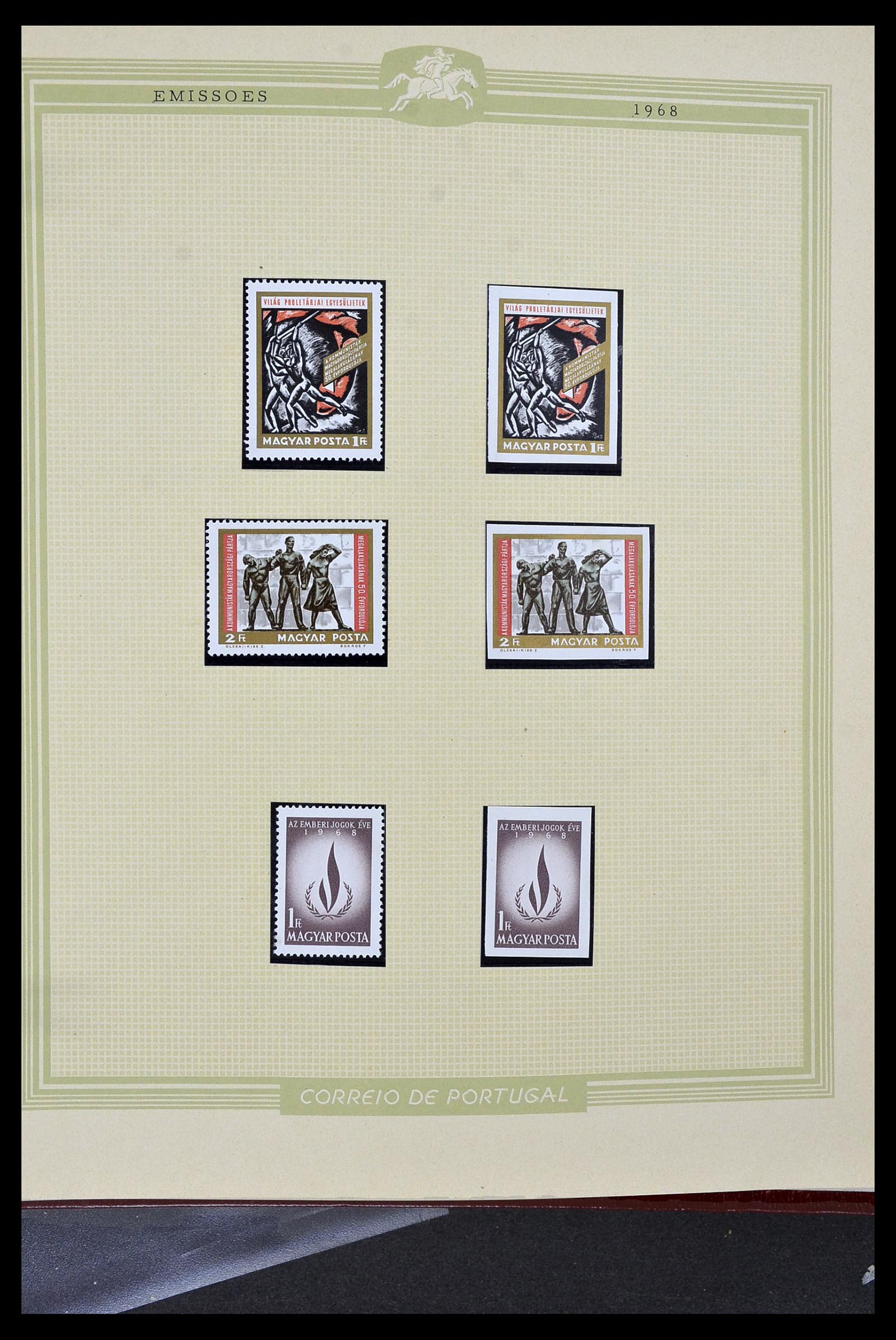 34230 256 - Postzegelverzameling 34230 Hongarije ONGETAND 1958-1970.