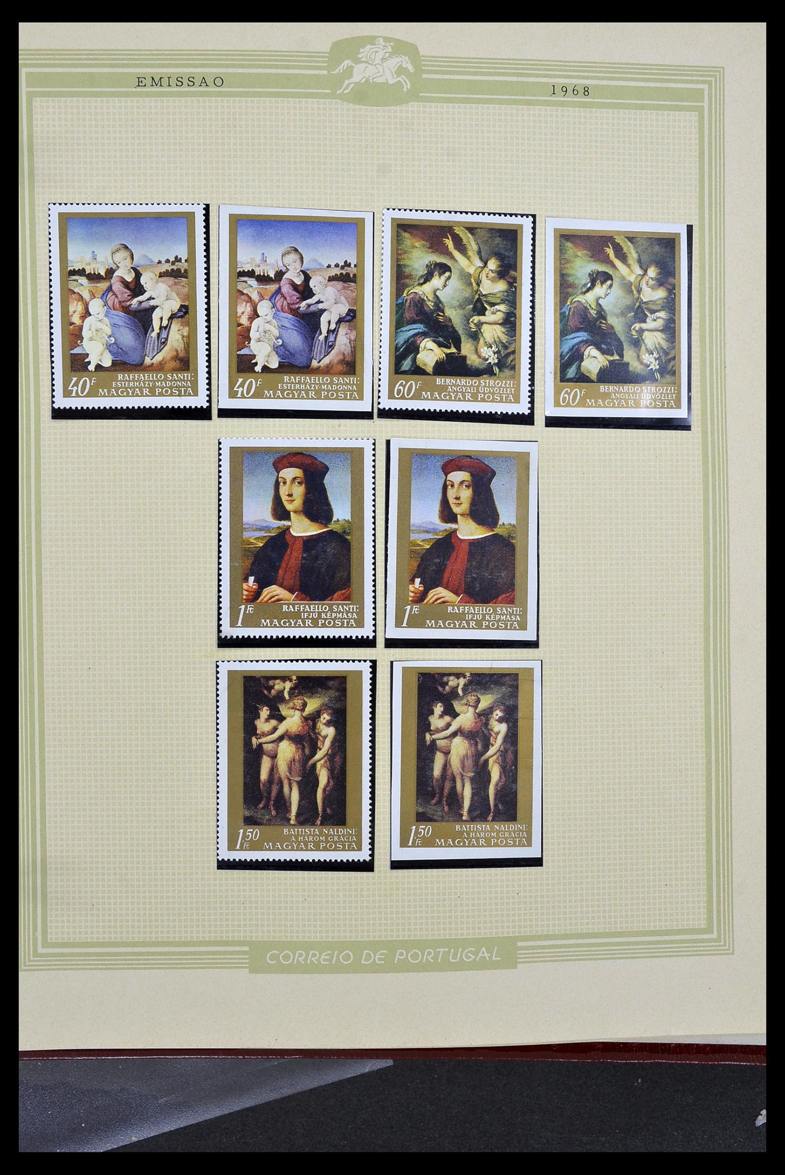 34230 257 - Postzegelverzameling 34230 Hongarije ONGETAND 1958-1970.