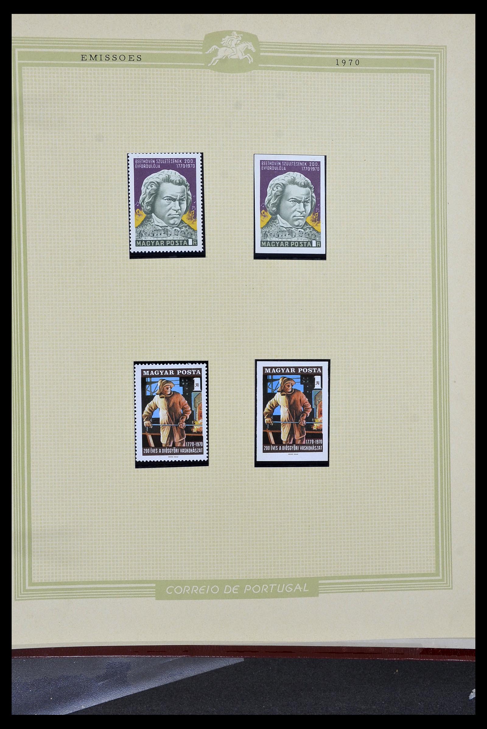 34230 284 - Postzegelverzameling 34230 Hongarije ONGETAND 1958-1970.
