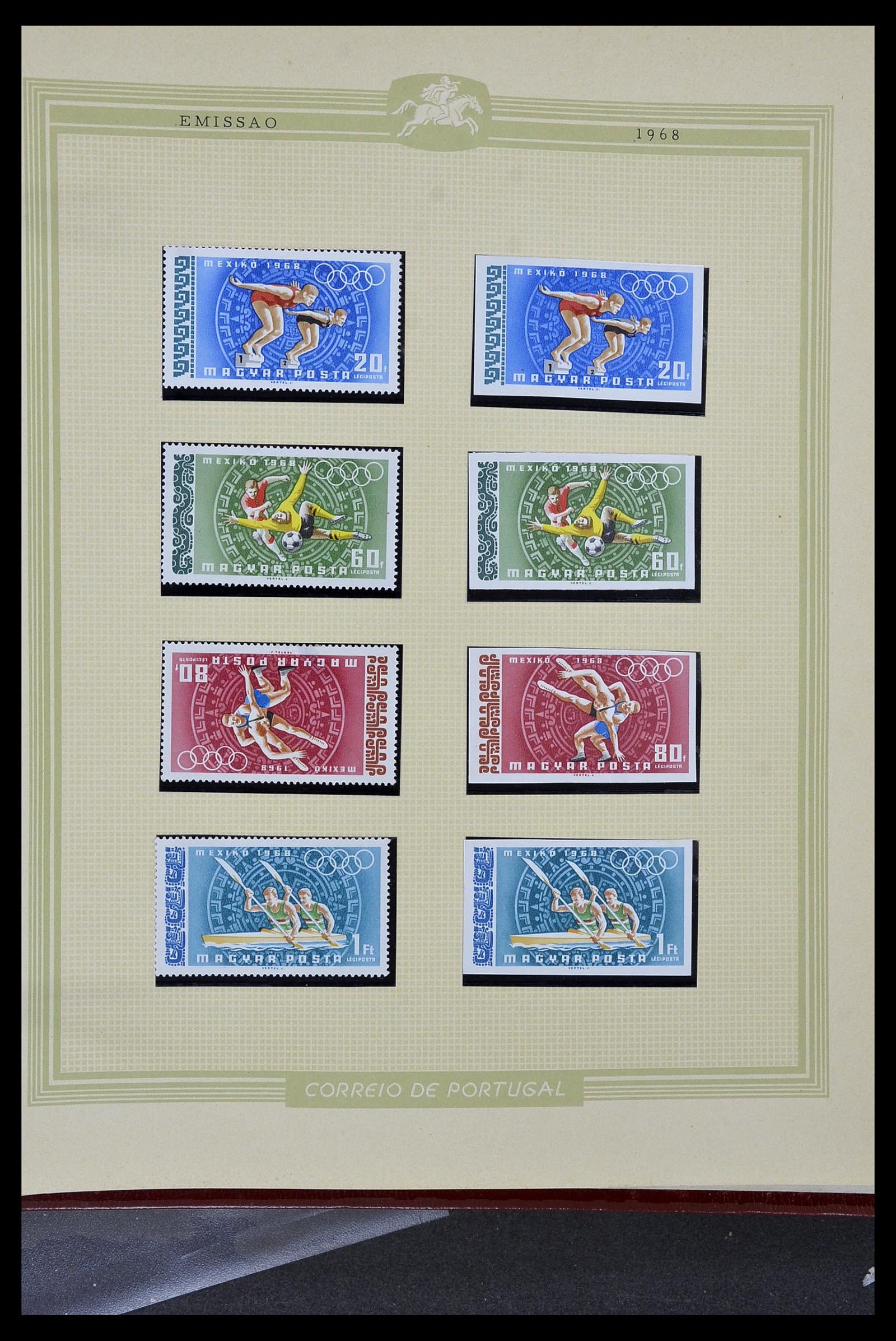 34230 298 - Stamp collection 34230 Hungary IMPERFORATED 1958-1970.