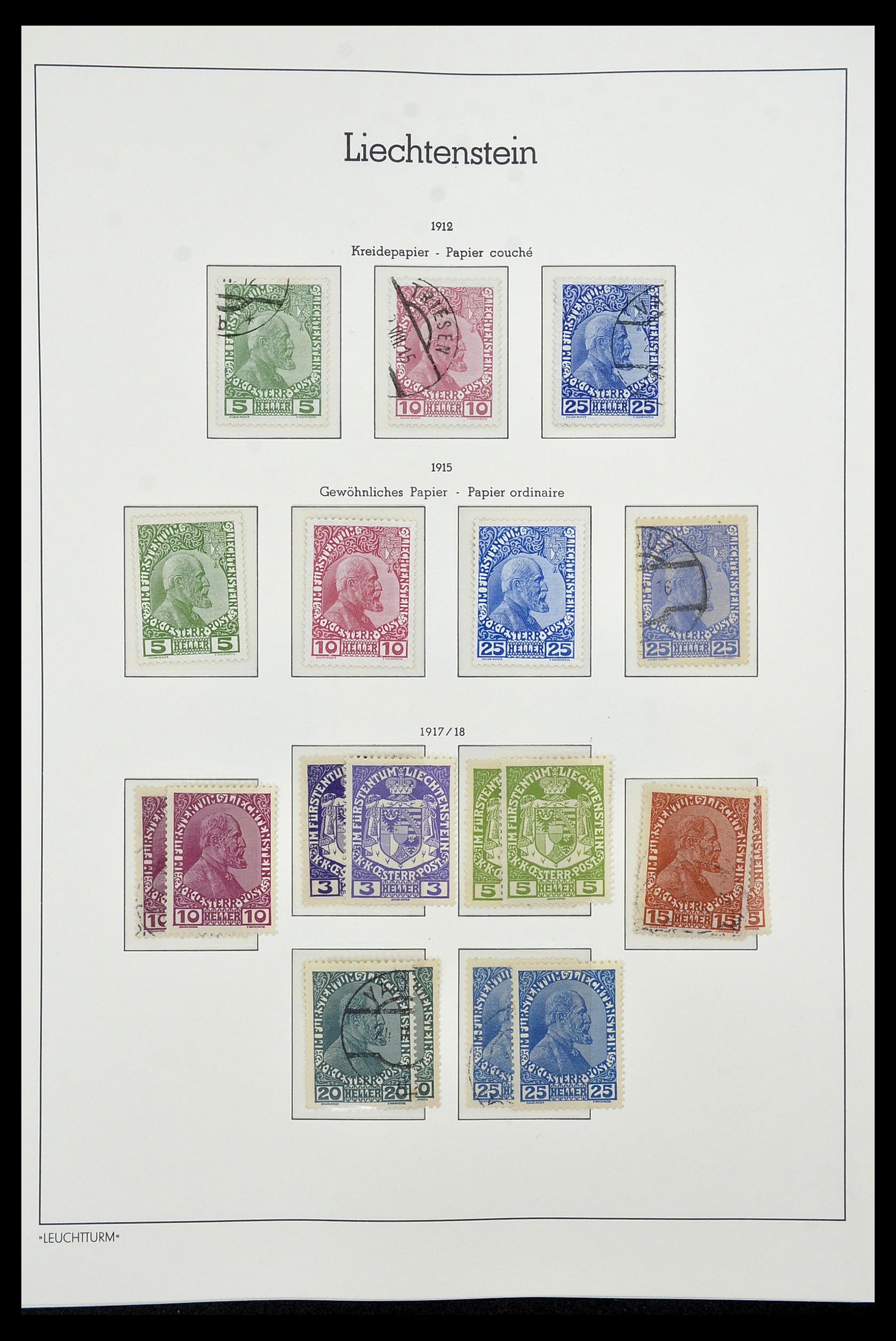 34231 001 - Stamp collection 34231 Liechtenstein 1912-2020!