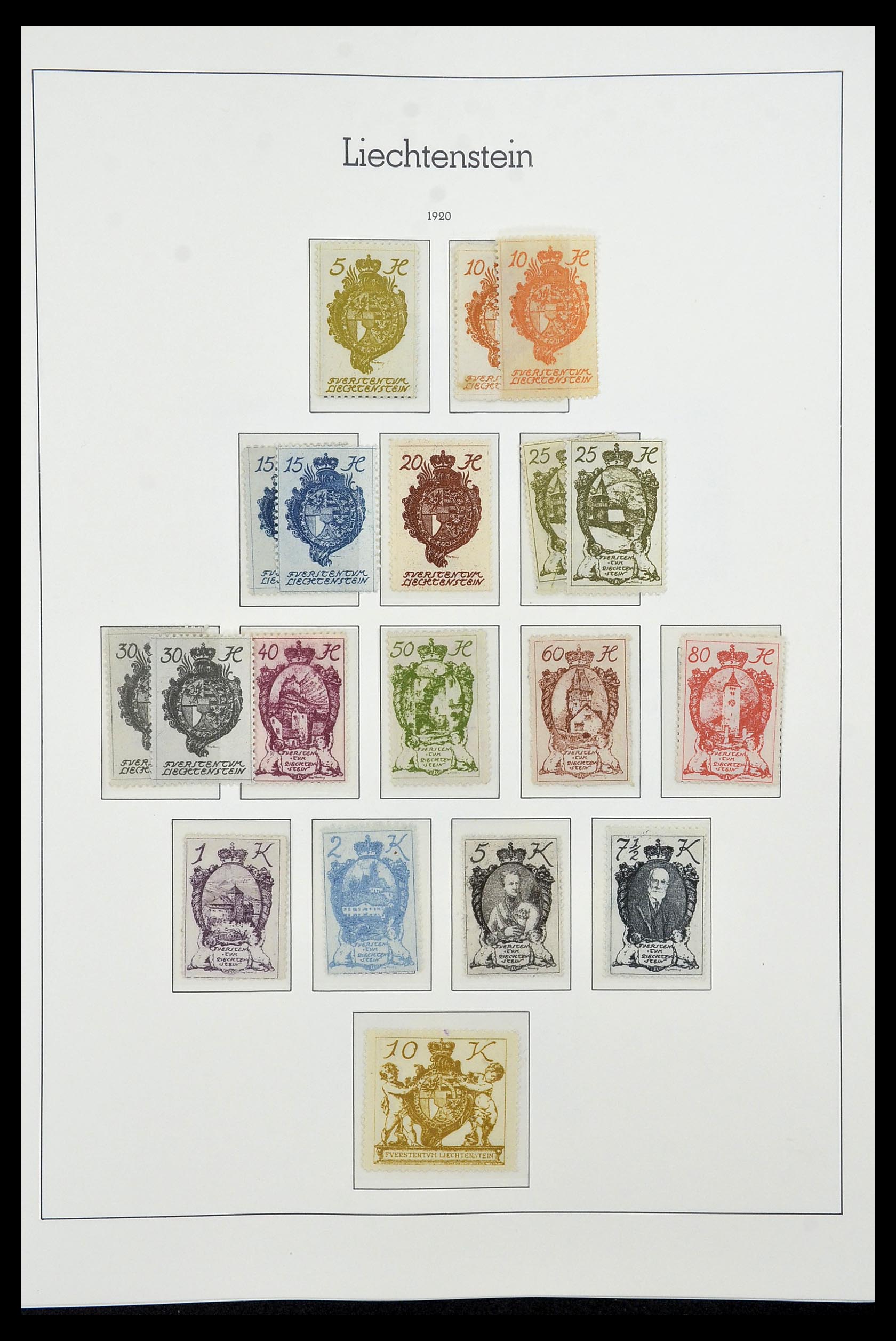34231 004 - Stamp collection 34231 Liechtenstein 1912-2020!