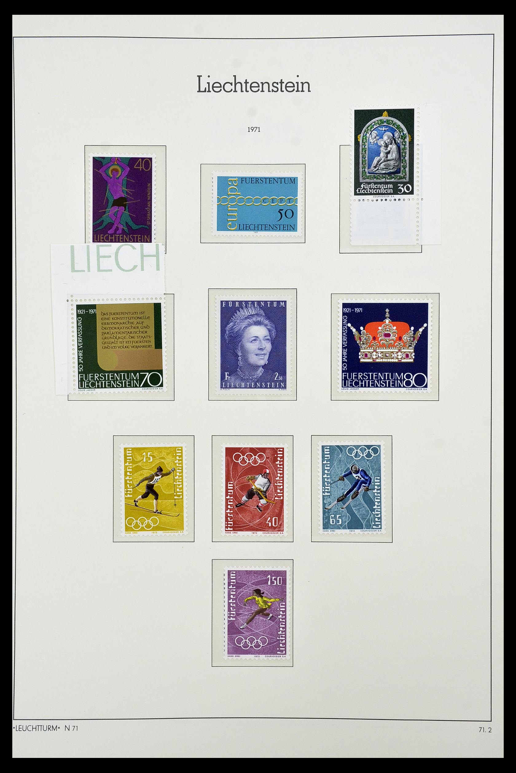 34231 074 - Postzegelverzameling 34231 Liechtenstein 1912-2020!
