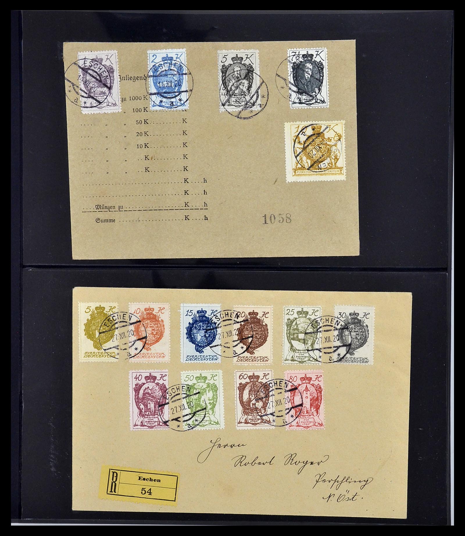 34231 202 - Stamp collection 34231 Liechtenstein 1912-2020!