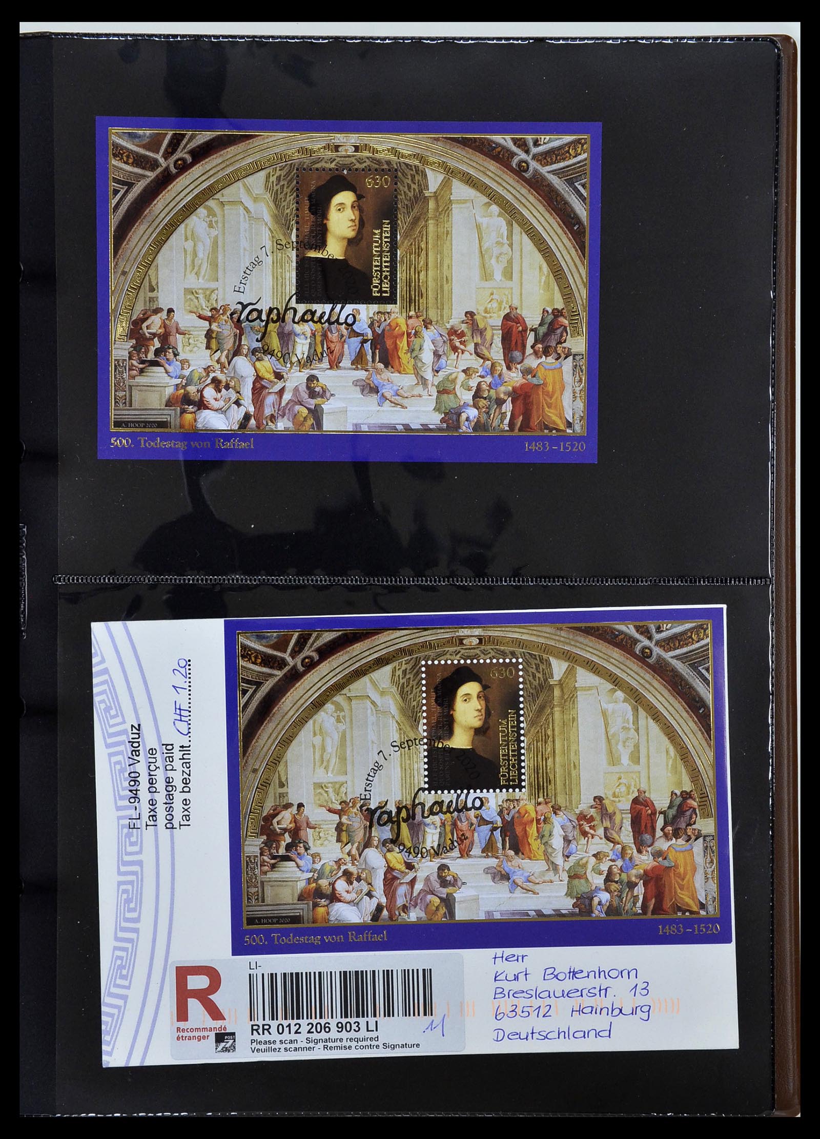 34231 227 - Stamp collection 34231 Liechtenstein 1912-2020!