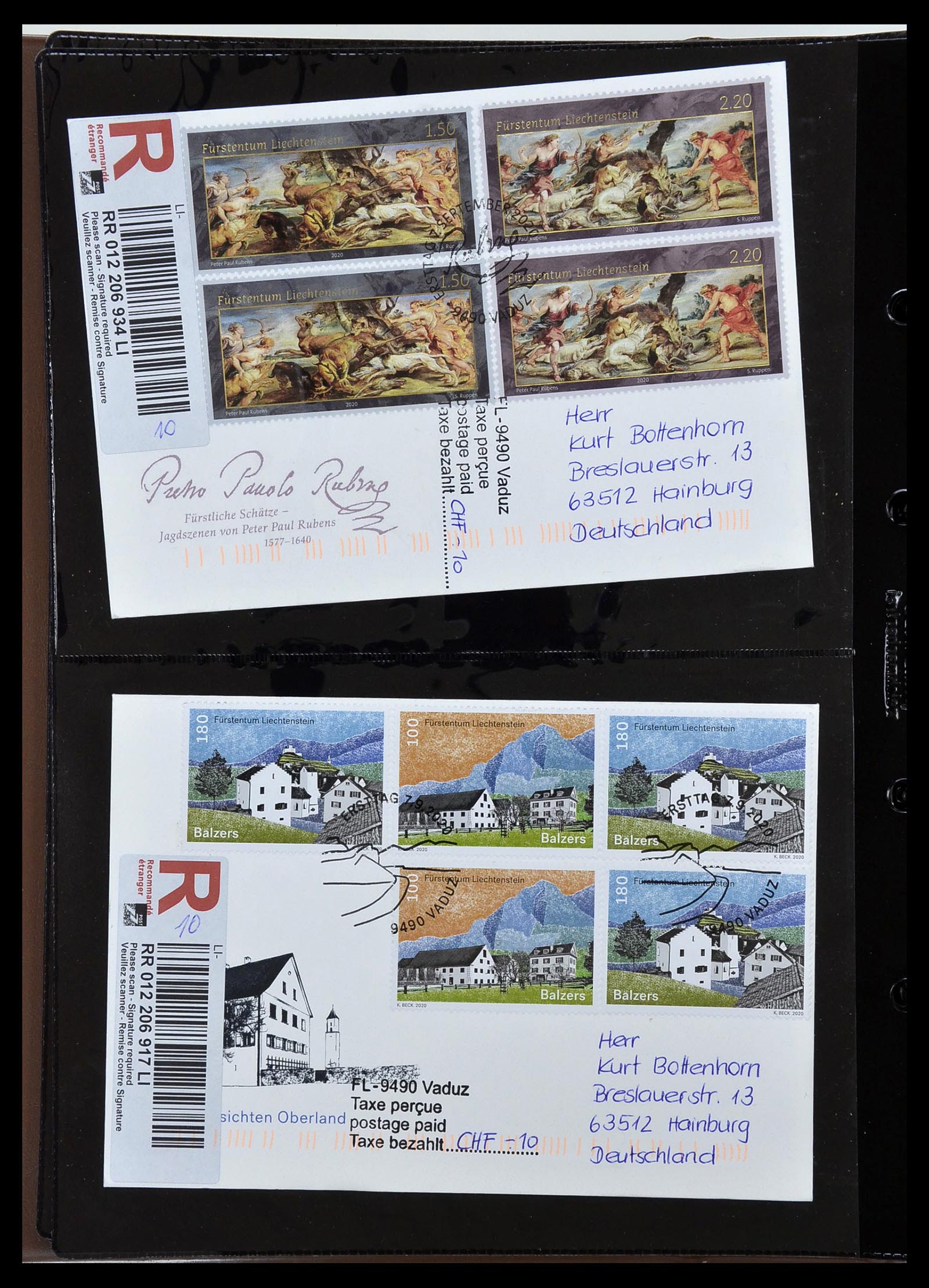 34231 228 - Stamp collection 34231 Liechtenstein 1912-2020!