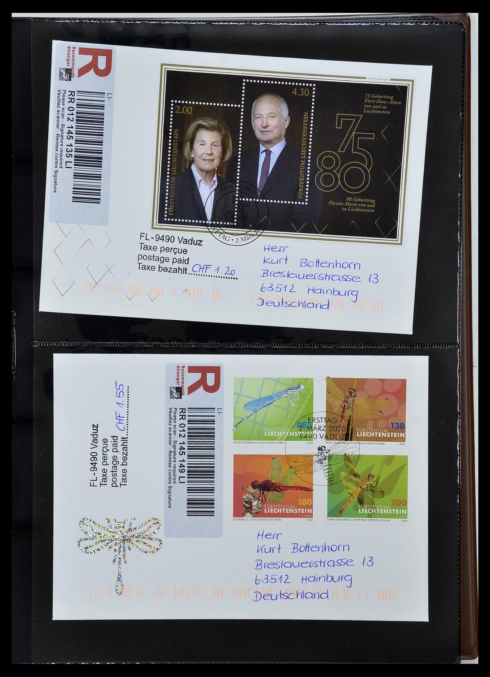 34231 229 - Stamp collection 34231 Liechtenstein 1912-2020!