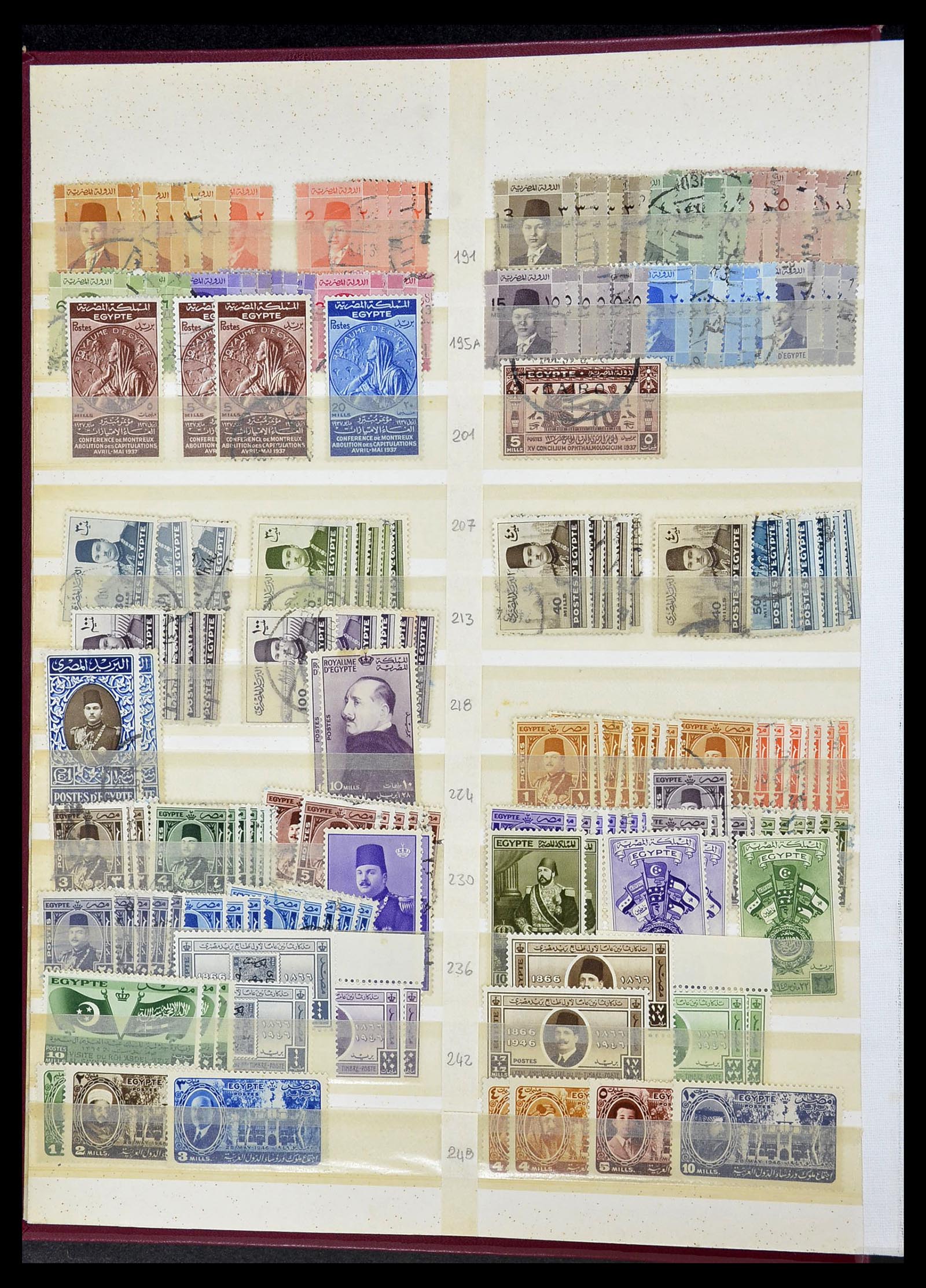 34232 004 - Postzegelverzameling 34232 Egypte 1869-1970.