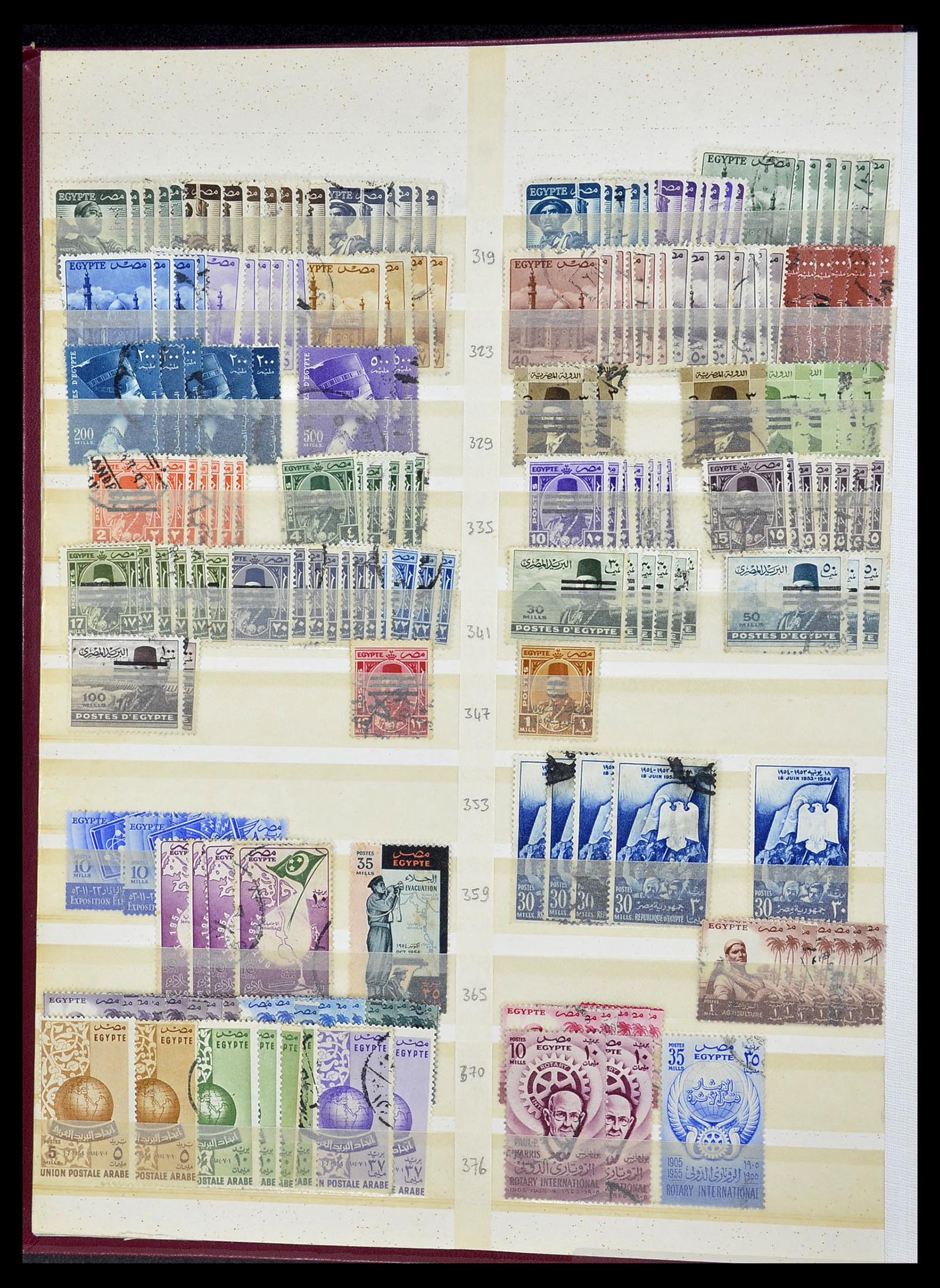 34232 006 - Postzegelverzameling 34232 Egypte 1869-1970.