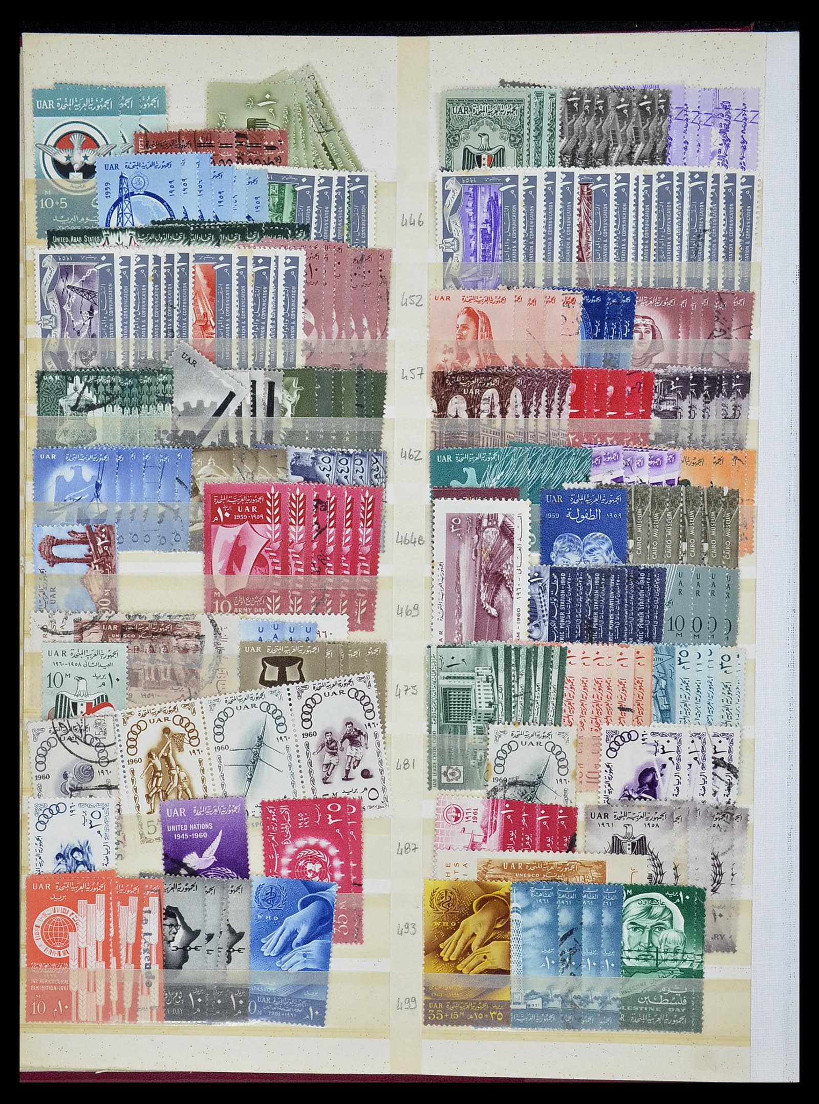 34232 008 - Postzegelverzameling 34232 Egypte 1869-1970.