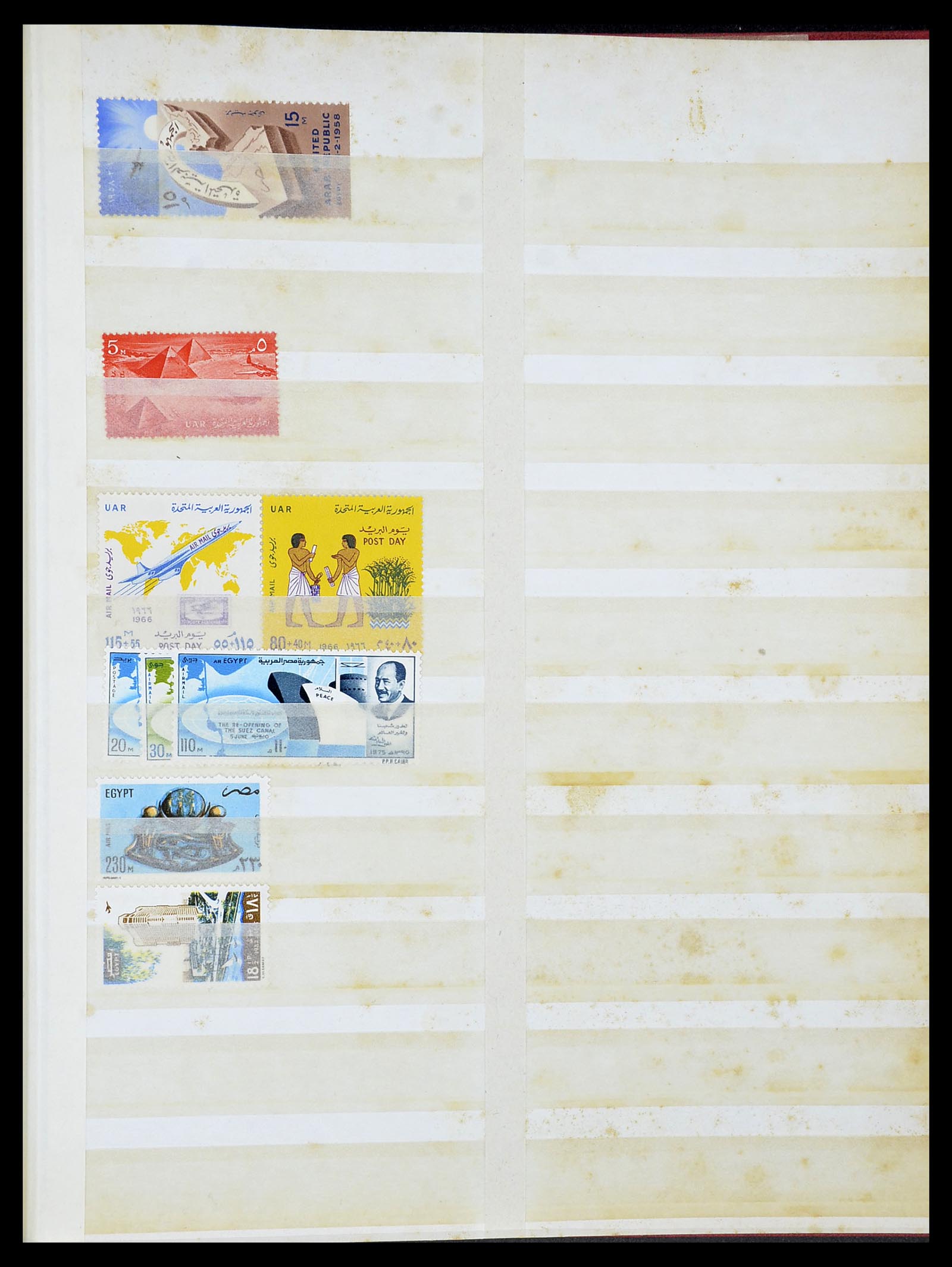 34232 043 - Postzegelverzameling 34232 Egypte 1869-1970.