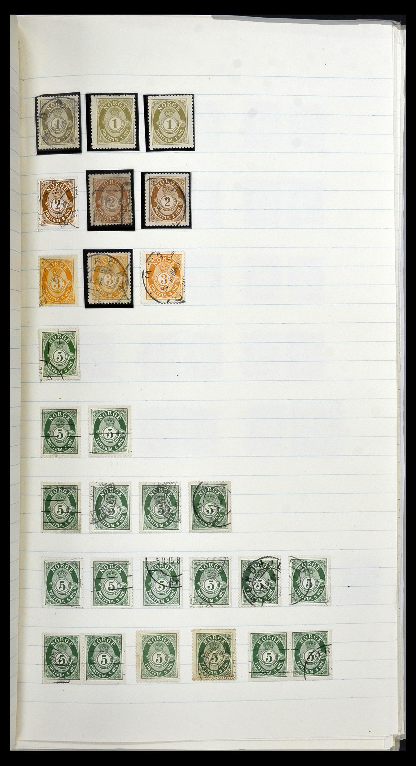 34233 004 - Postzegelverzameling 34233 Noorwegen 1856-1970.