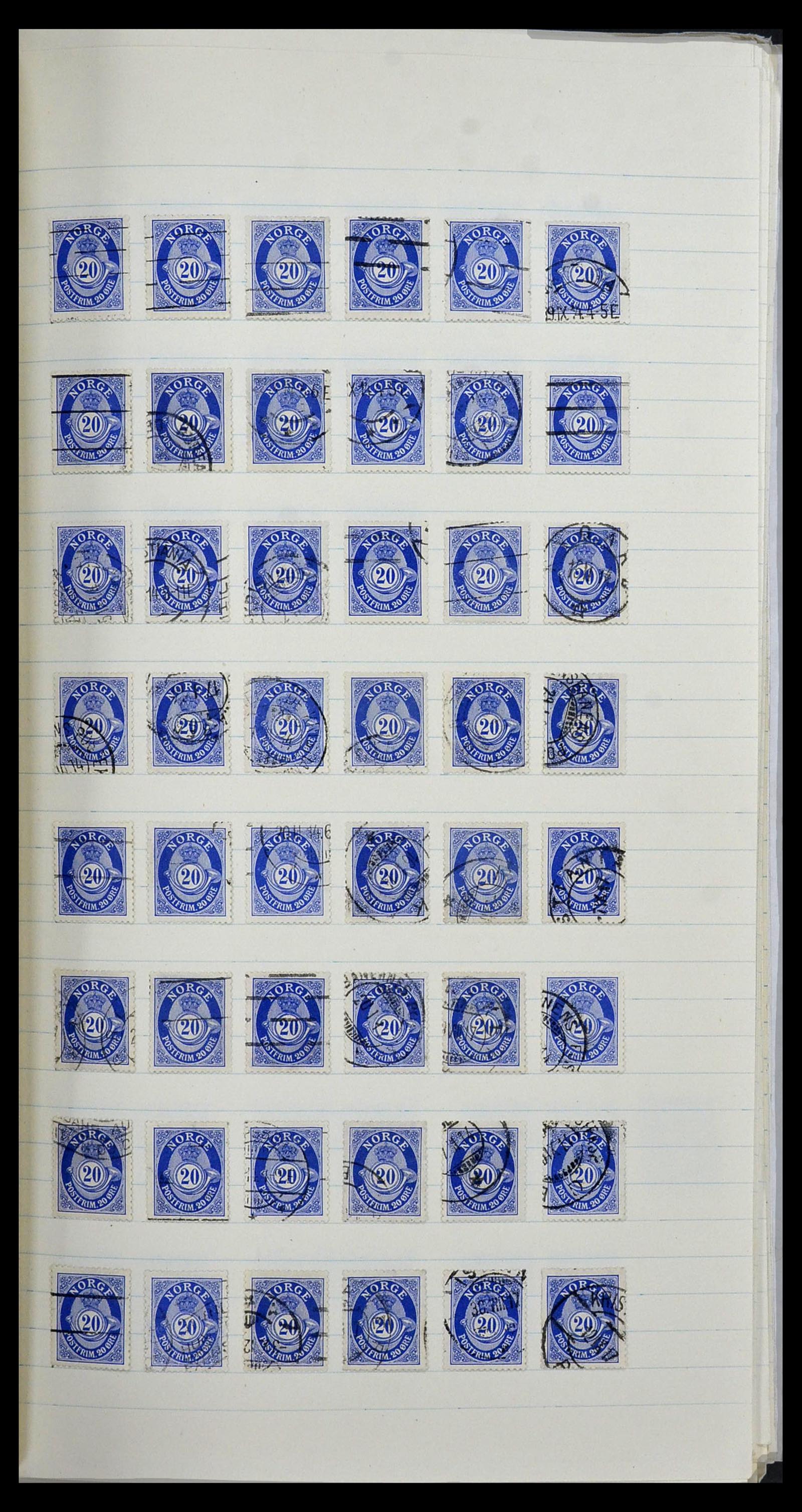 34233 010 - Postzegelverzameling 34233 Noorwegen 1856-1970.