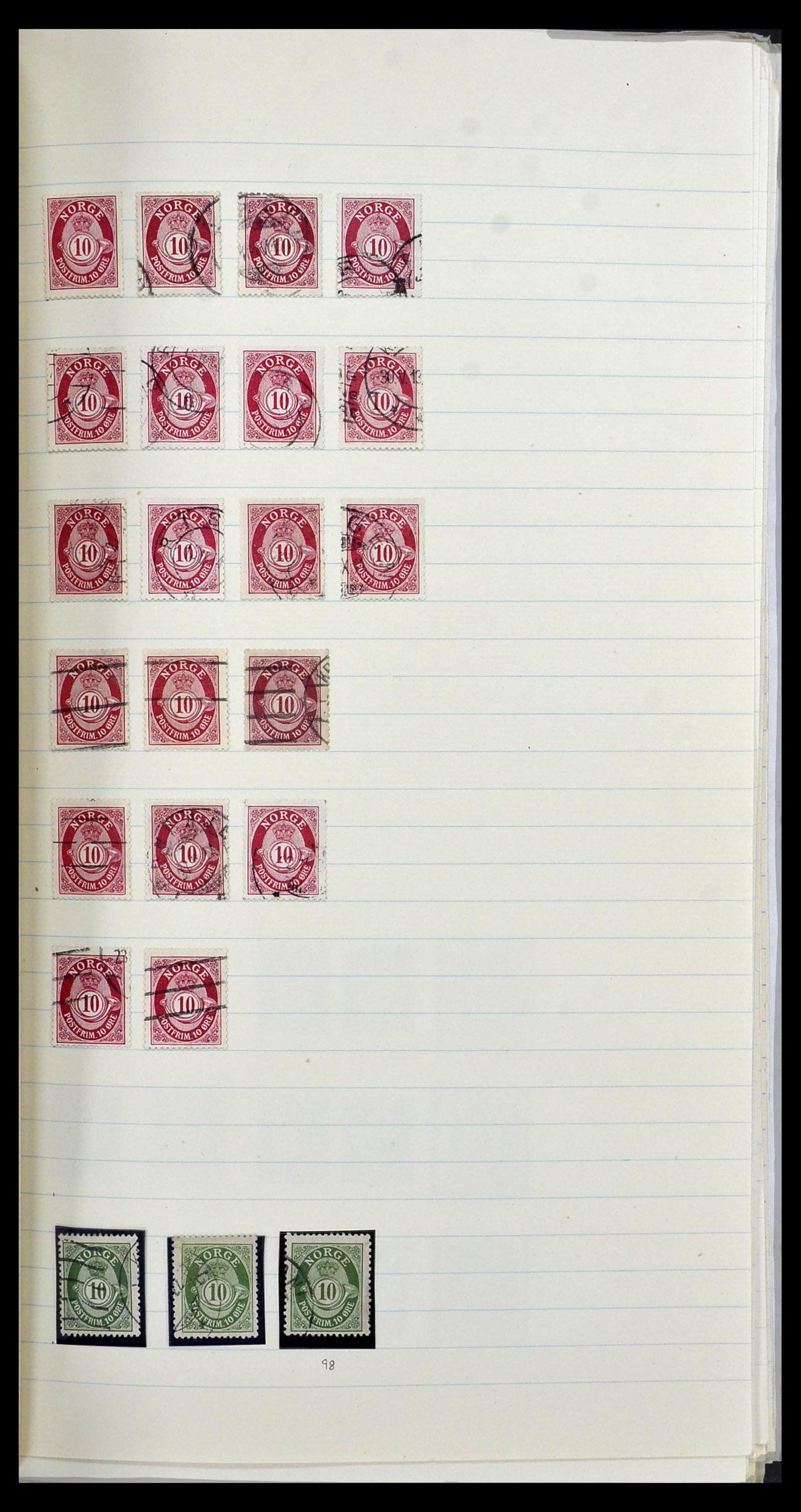 34233 012 - Postzegelverzameling 34233 Noorwegen 1856-1970.