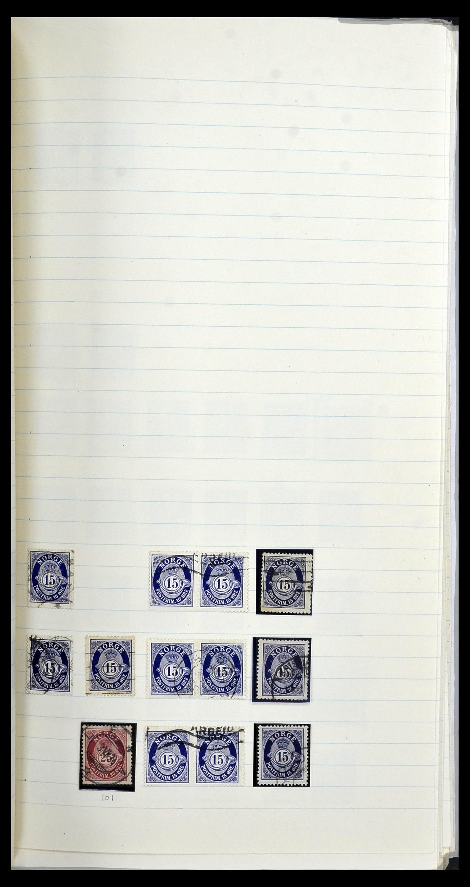 34233 013 - Postzegelverzameling 34233 Noorwegen 1856-1970.