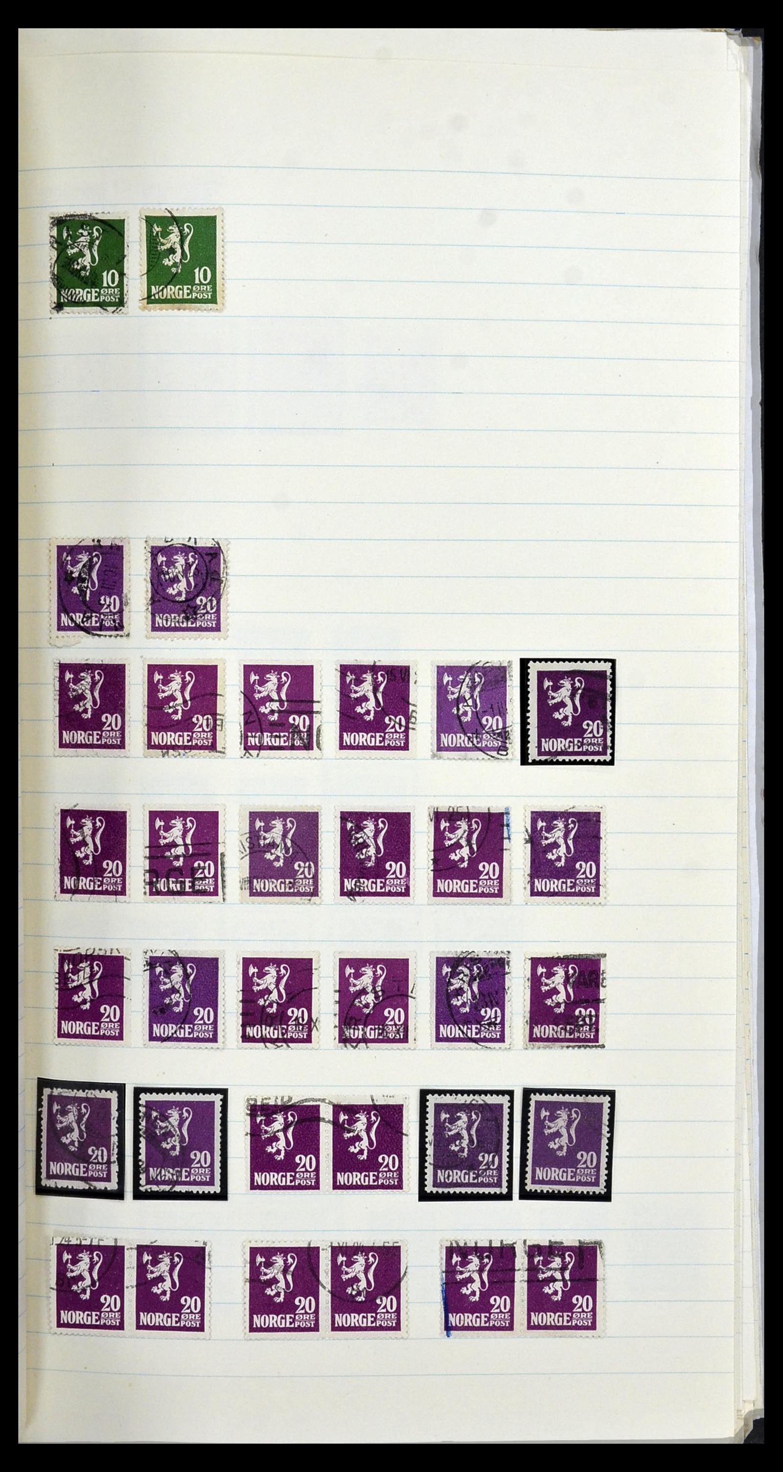 34233 014 - Postzegelverzameling 34233 Noorwegen 1856-1970.