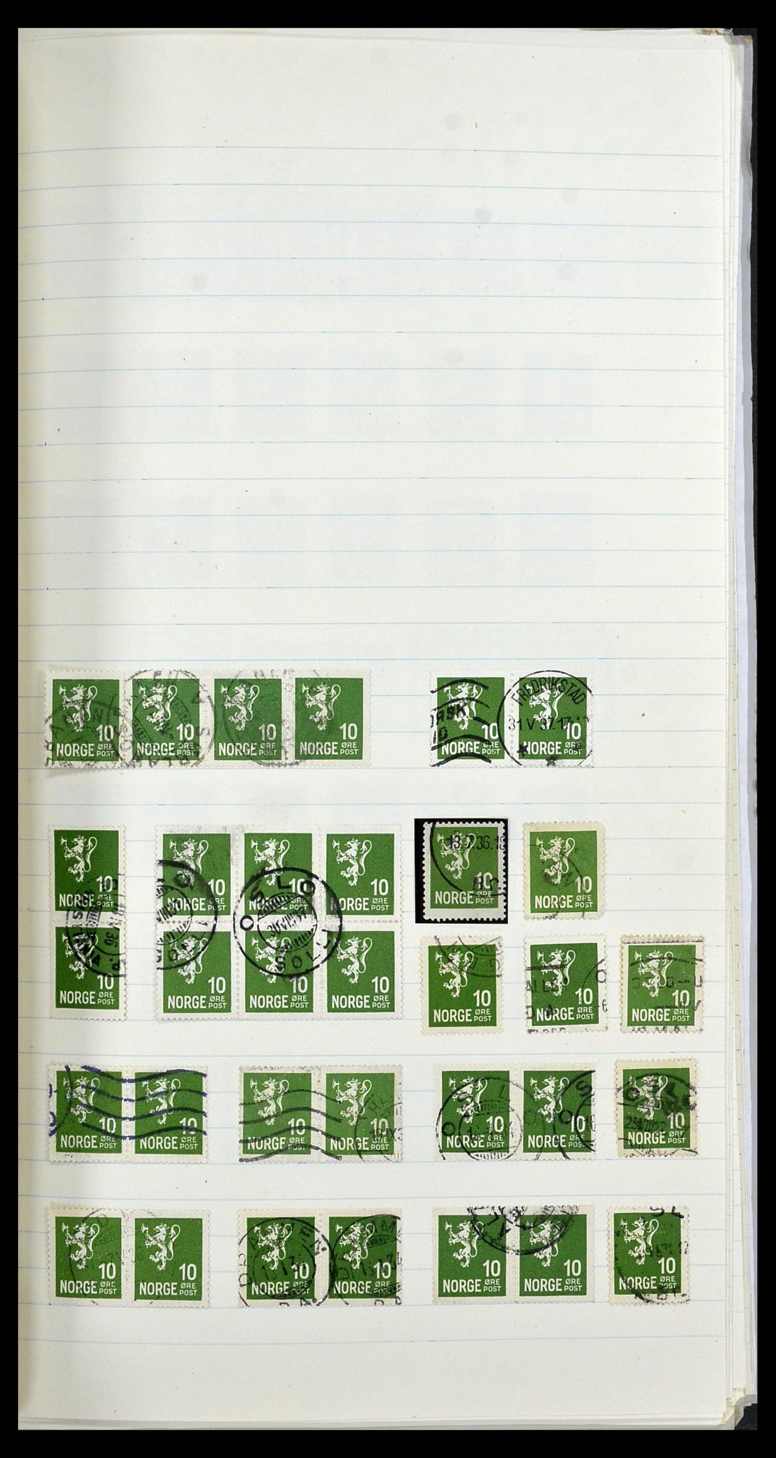 34233 017 - Postzegelverzameling 34233 Noorwegen 1856-1970.
