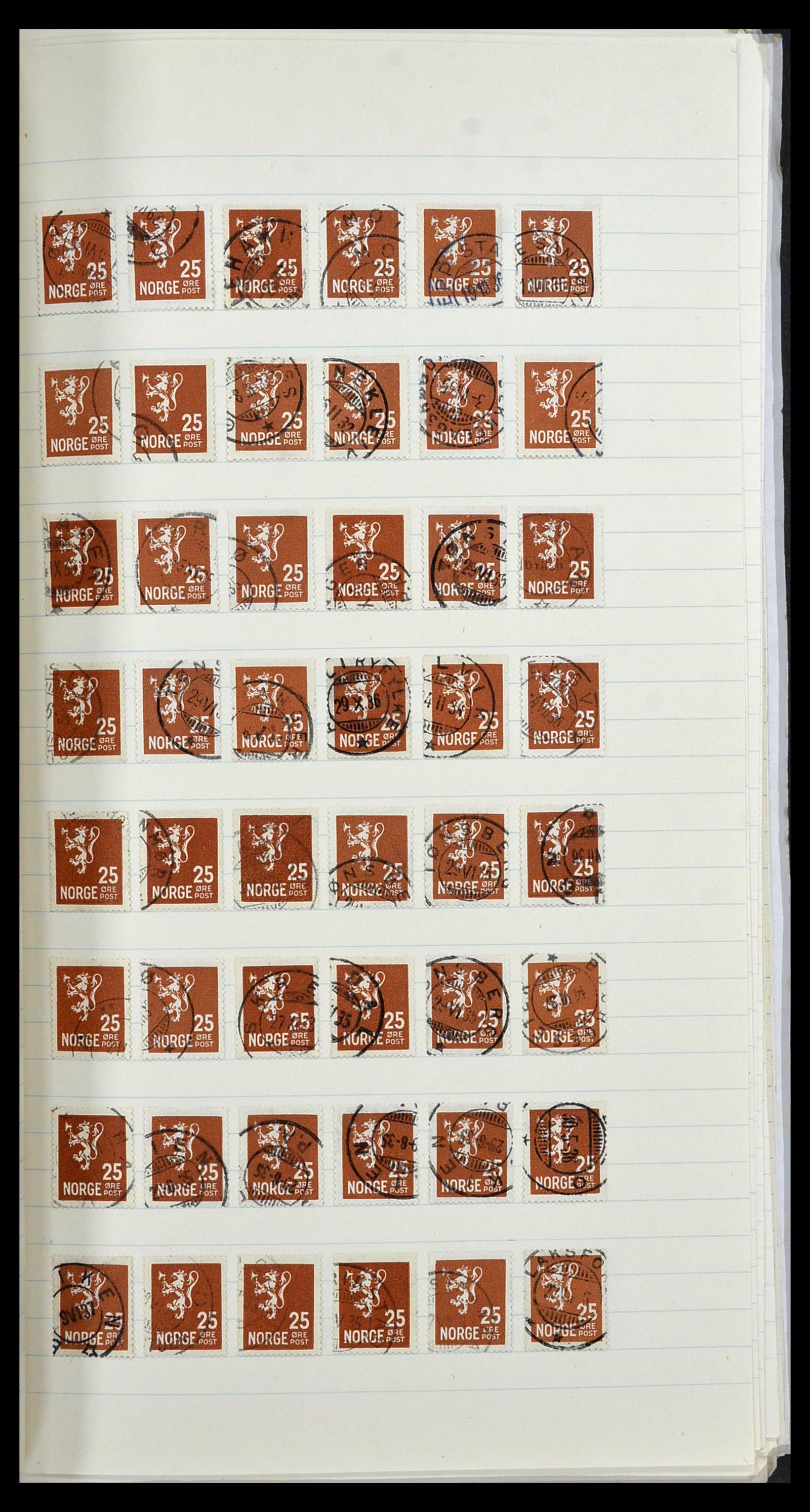34233 021 - Postzegelverzameling 34233 Noorwegen 1856-1970.