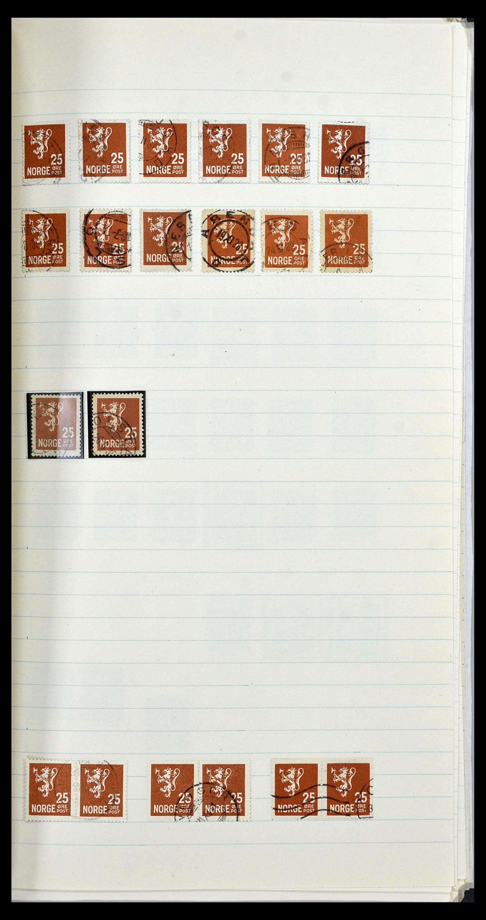 34233 022 - Postzegelverzameling 34233 Noorwegen 1856-1970.