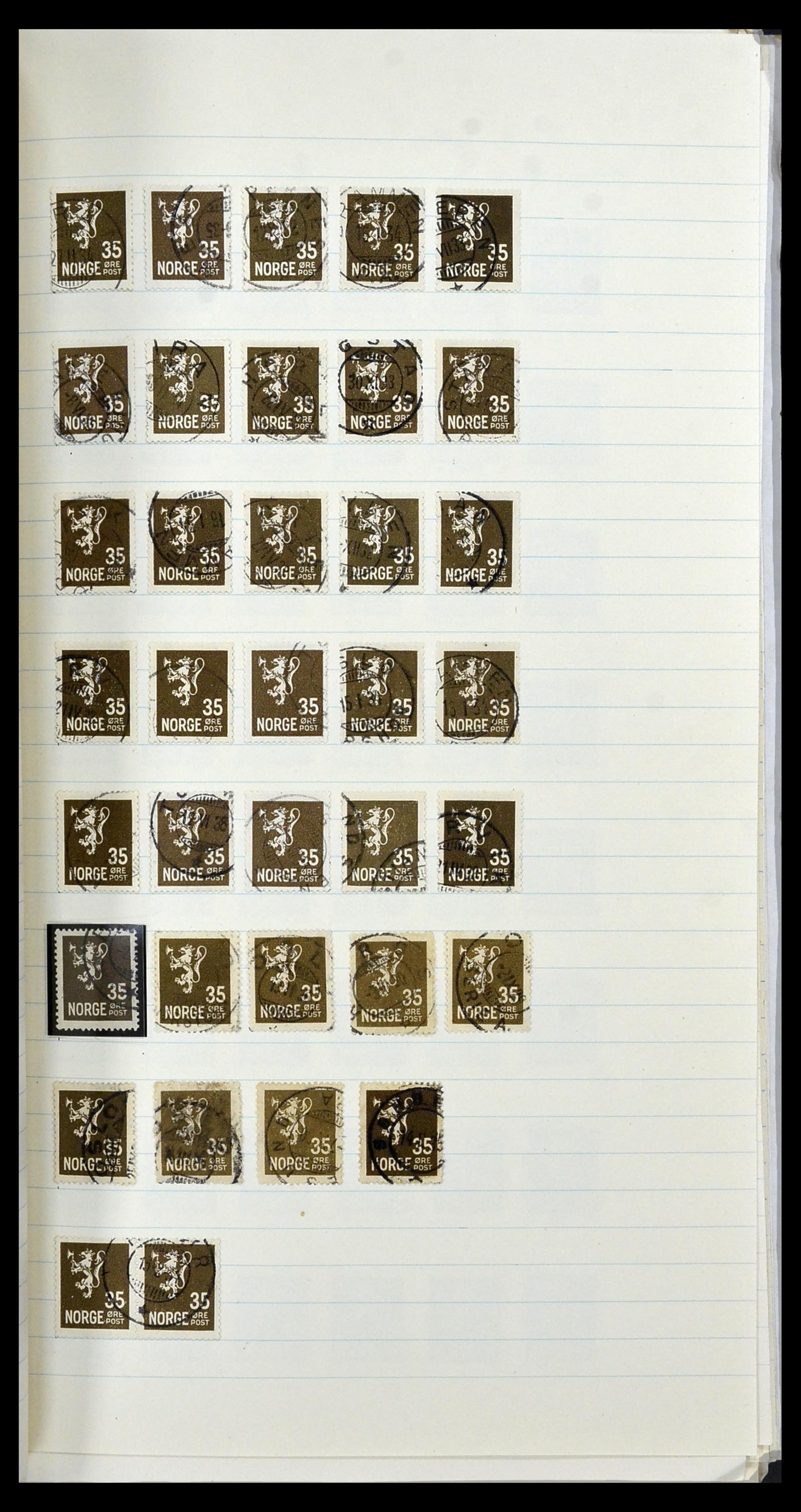 34233 024 - Postzegelverzameling 34233 Noorwegen 1856-1970.