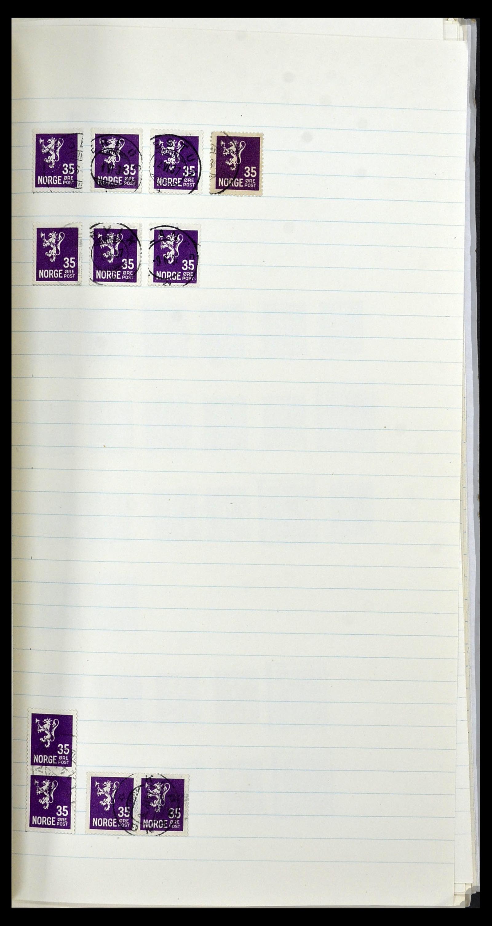 34233 026 - Postzegelverzameling 34233 Noorwegen 1856-1970.