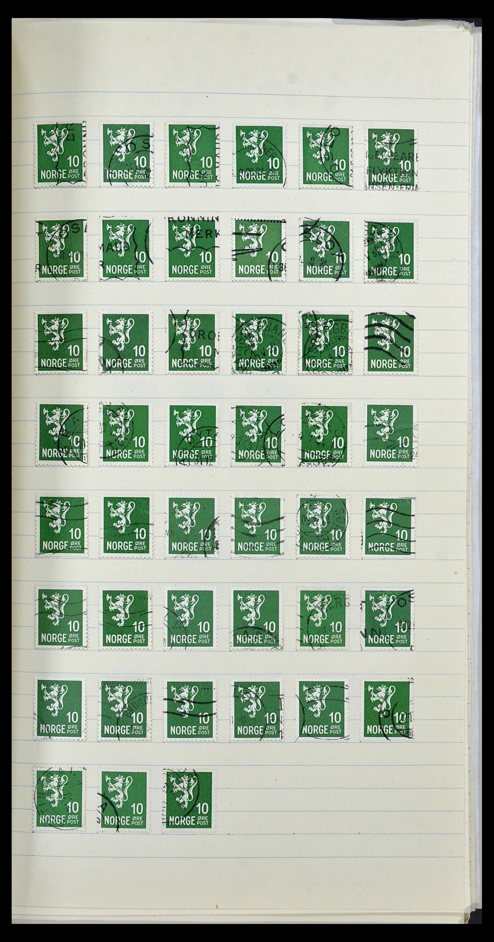 34233 029 - Postzegelverzameling 34233 Noorwegen 1856-1970.