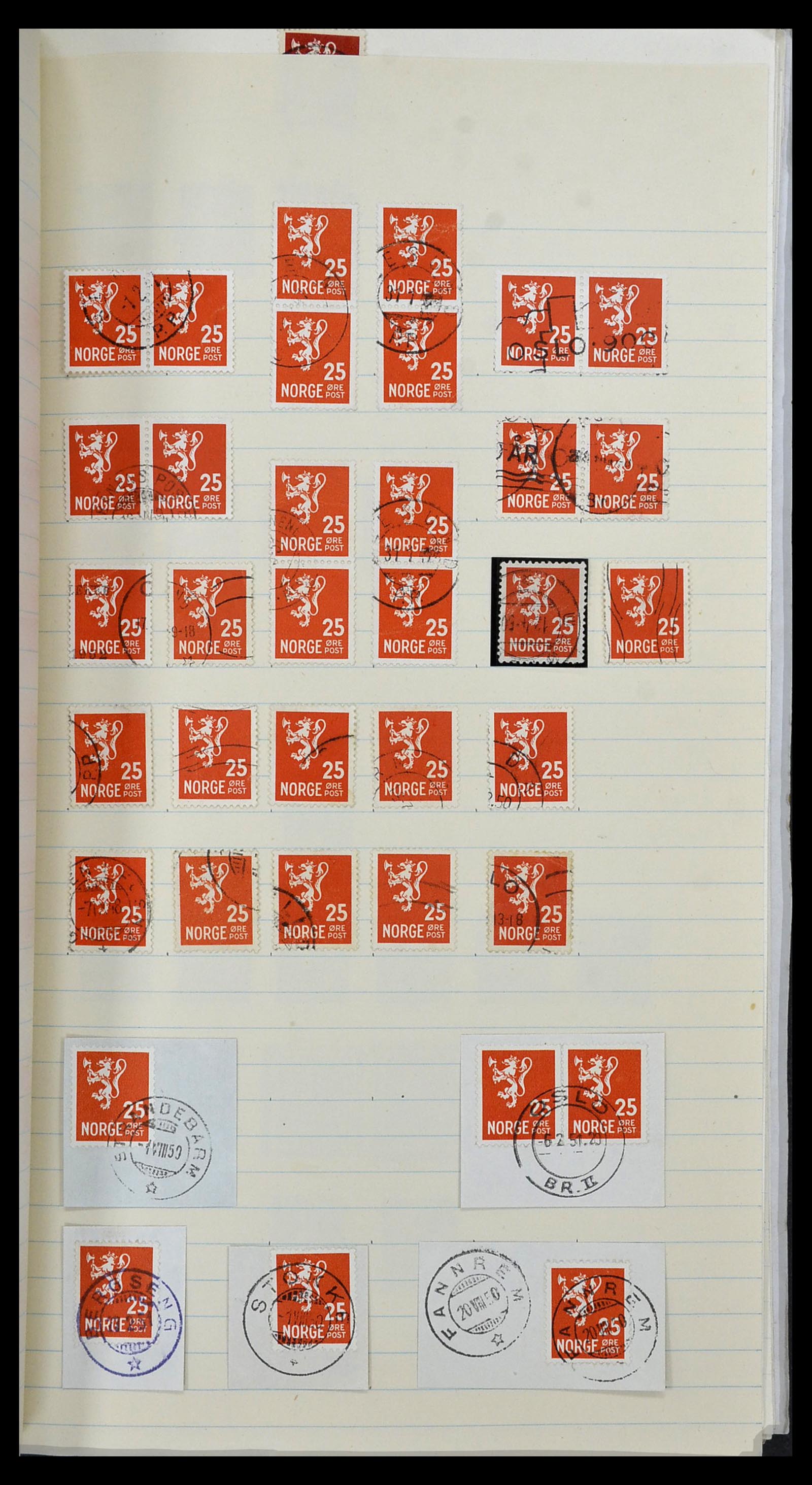 34233 036 - Postzegelverzameling 34233 Noorwegen 1856-1970.