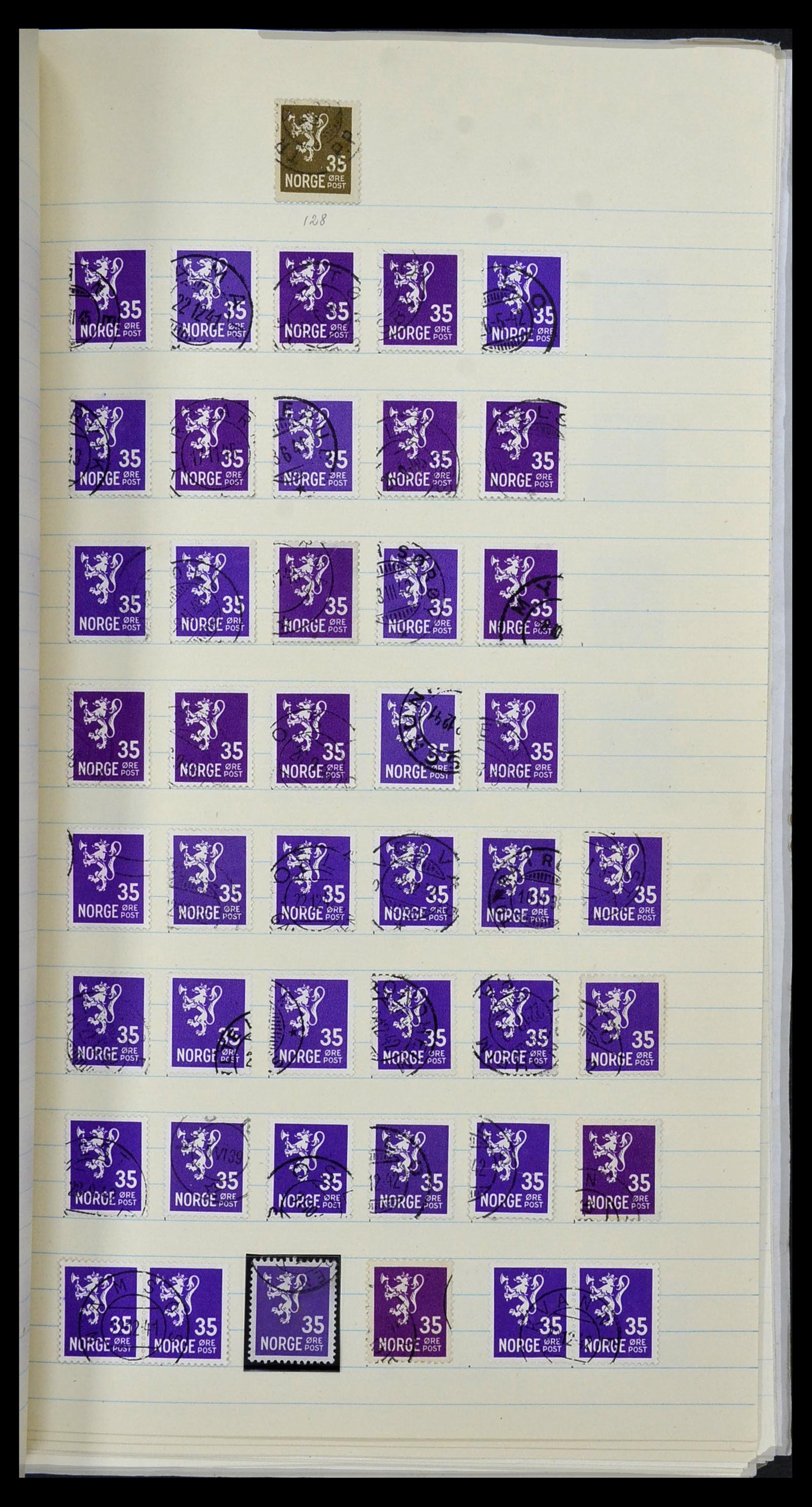 34233 038 - Postzegelverzameling 34233 Noorwegen 1856-1970.