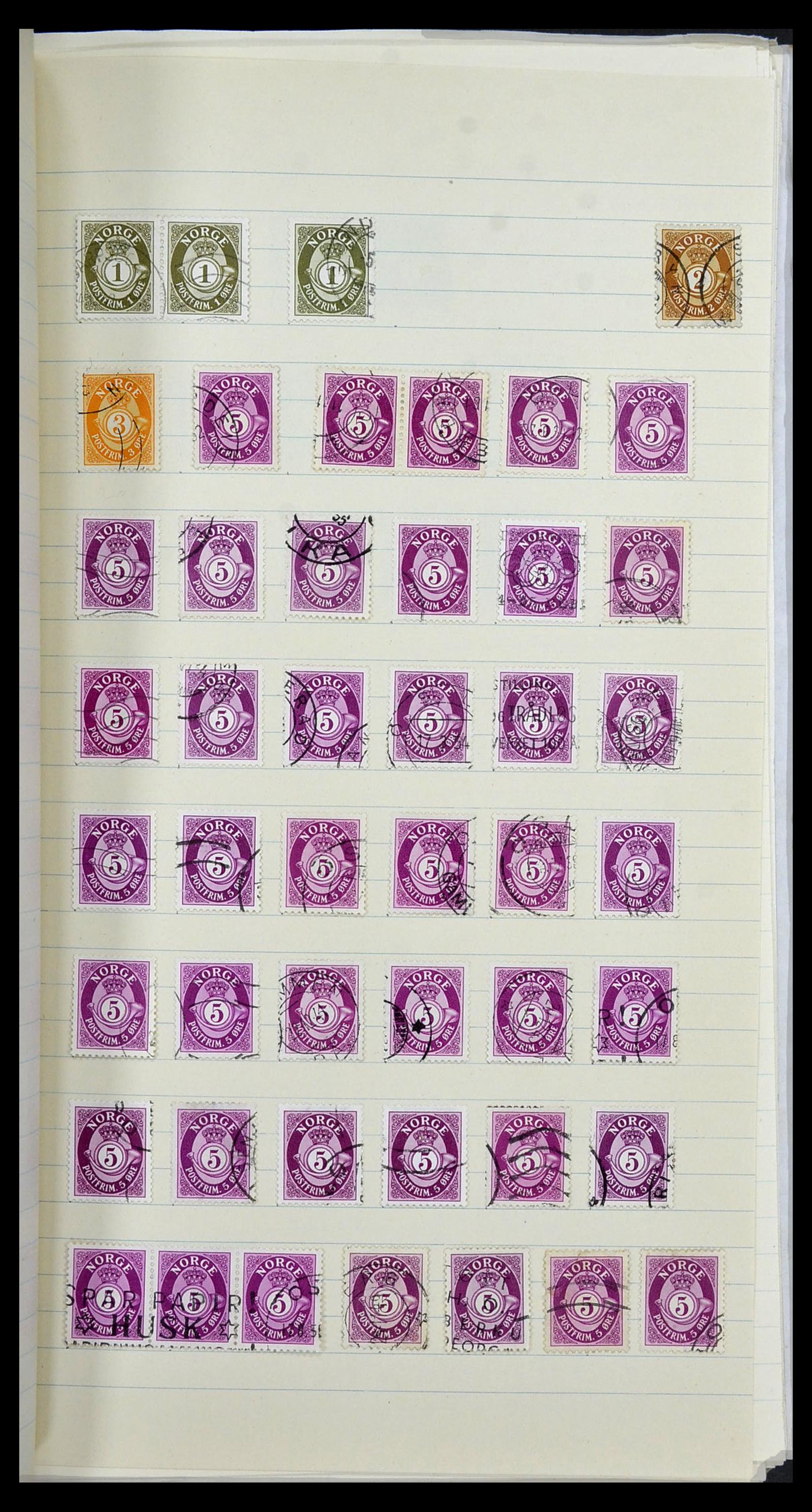 34233 042 - Postzegelverzameling 34233 Noorwegen 1856-1970.