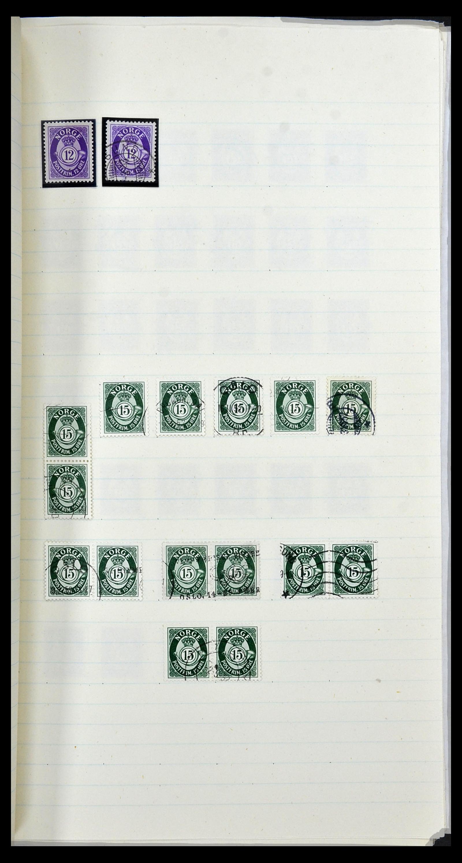 34233 046 - Postzegelverzameling 34233 Noorwegen 1856-1970.