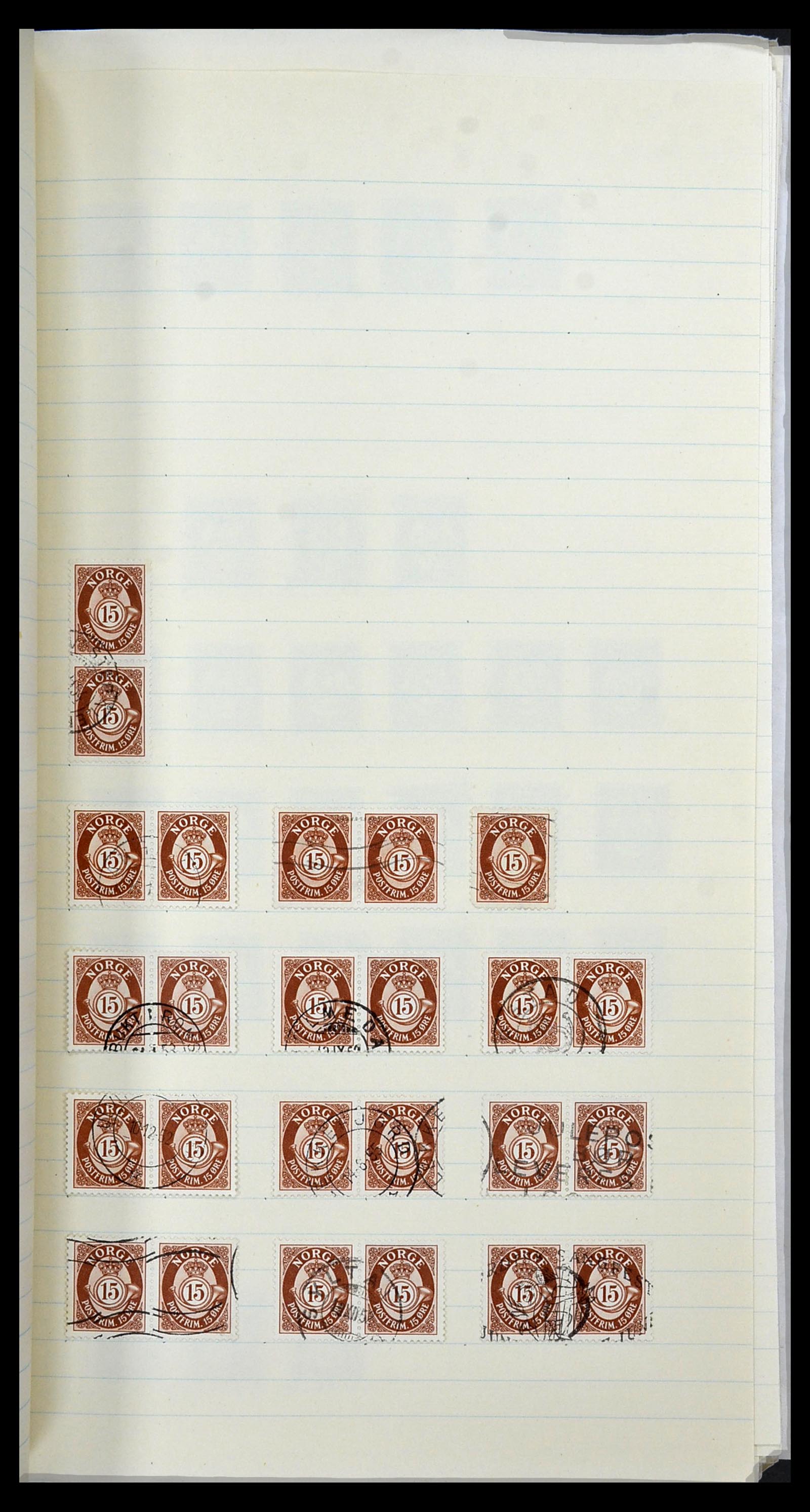 34233 048 - Postzegelverzameling 34233 Noorwegen 1856-1970.