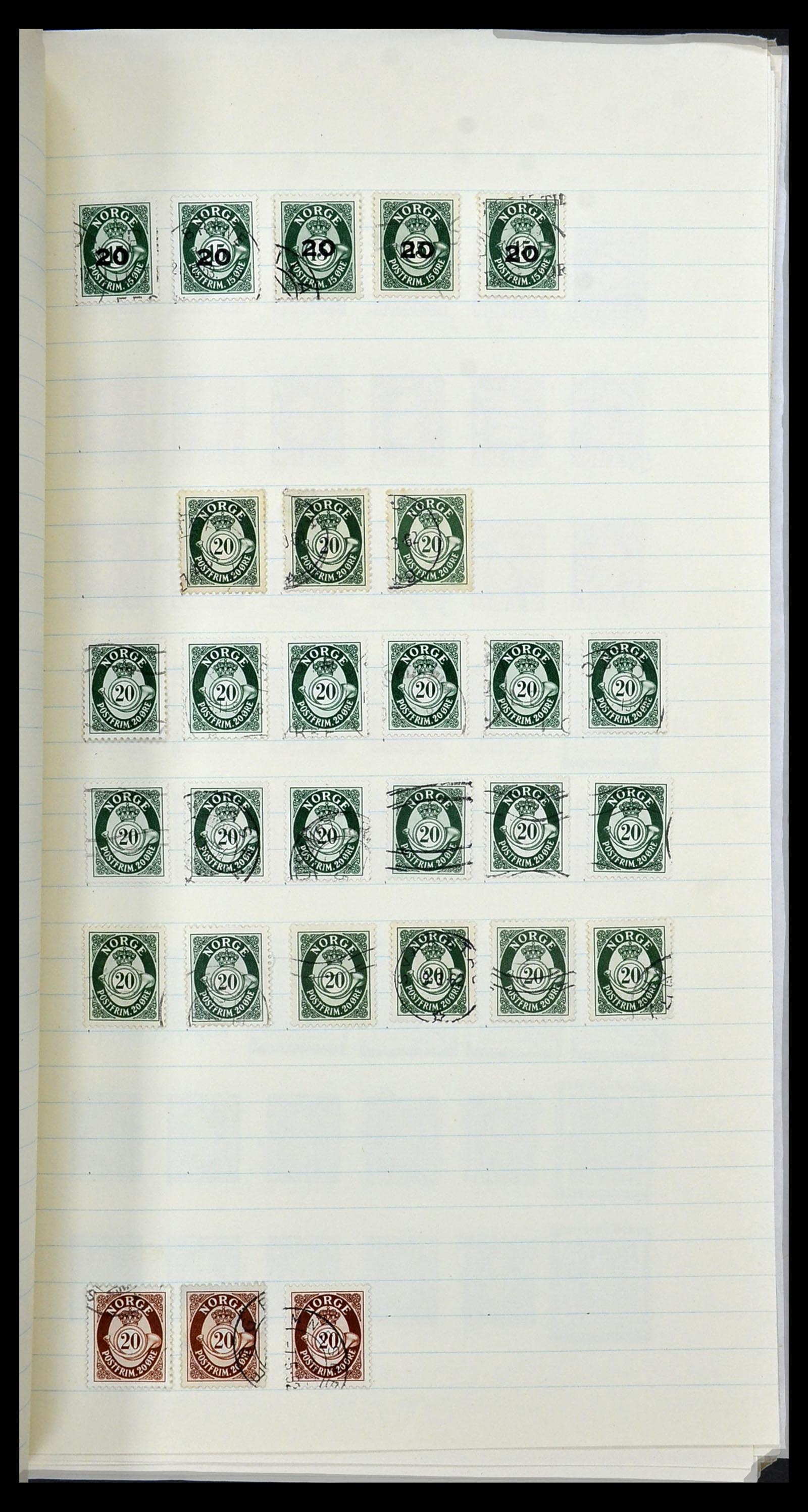 34233 049 - Postzegelverzameling 34233 Noorwegen 1856-1970.