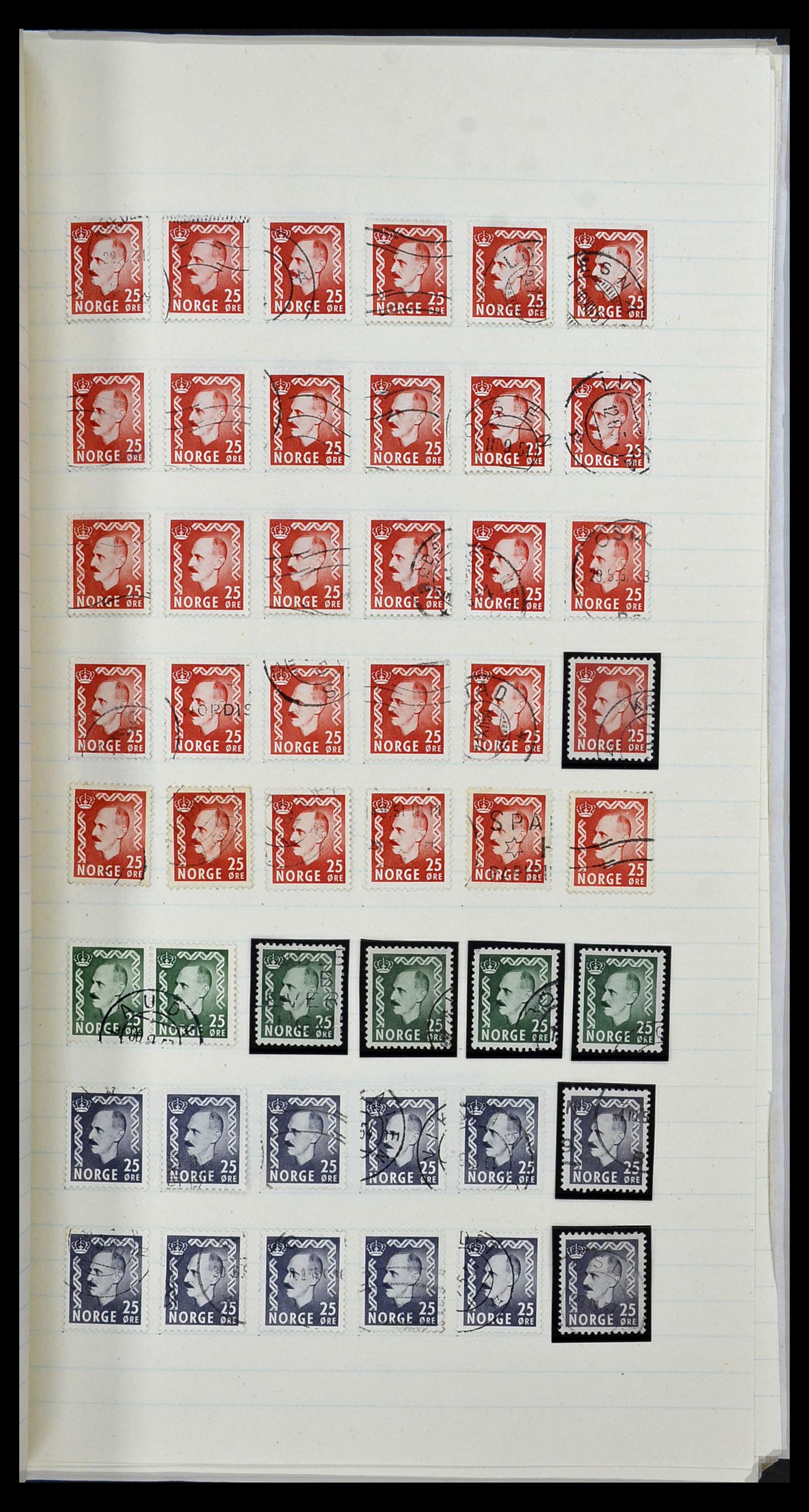 34233 050 - Postzegelverzameling 34233 Noorwegen 1856-1970.