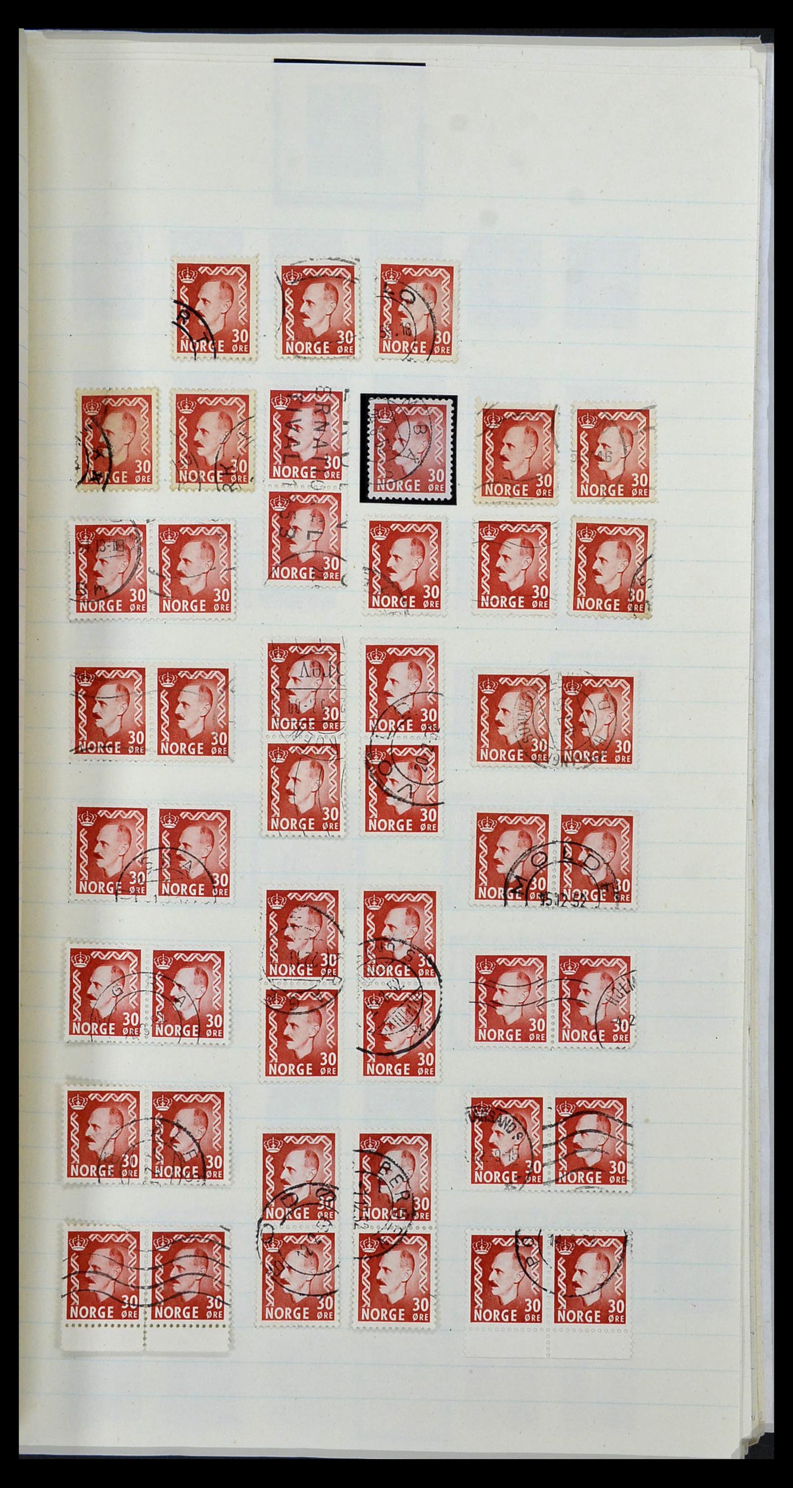 34233 055 - Postzegelverzameling 34233 Noorwegen 1856-1970.