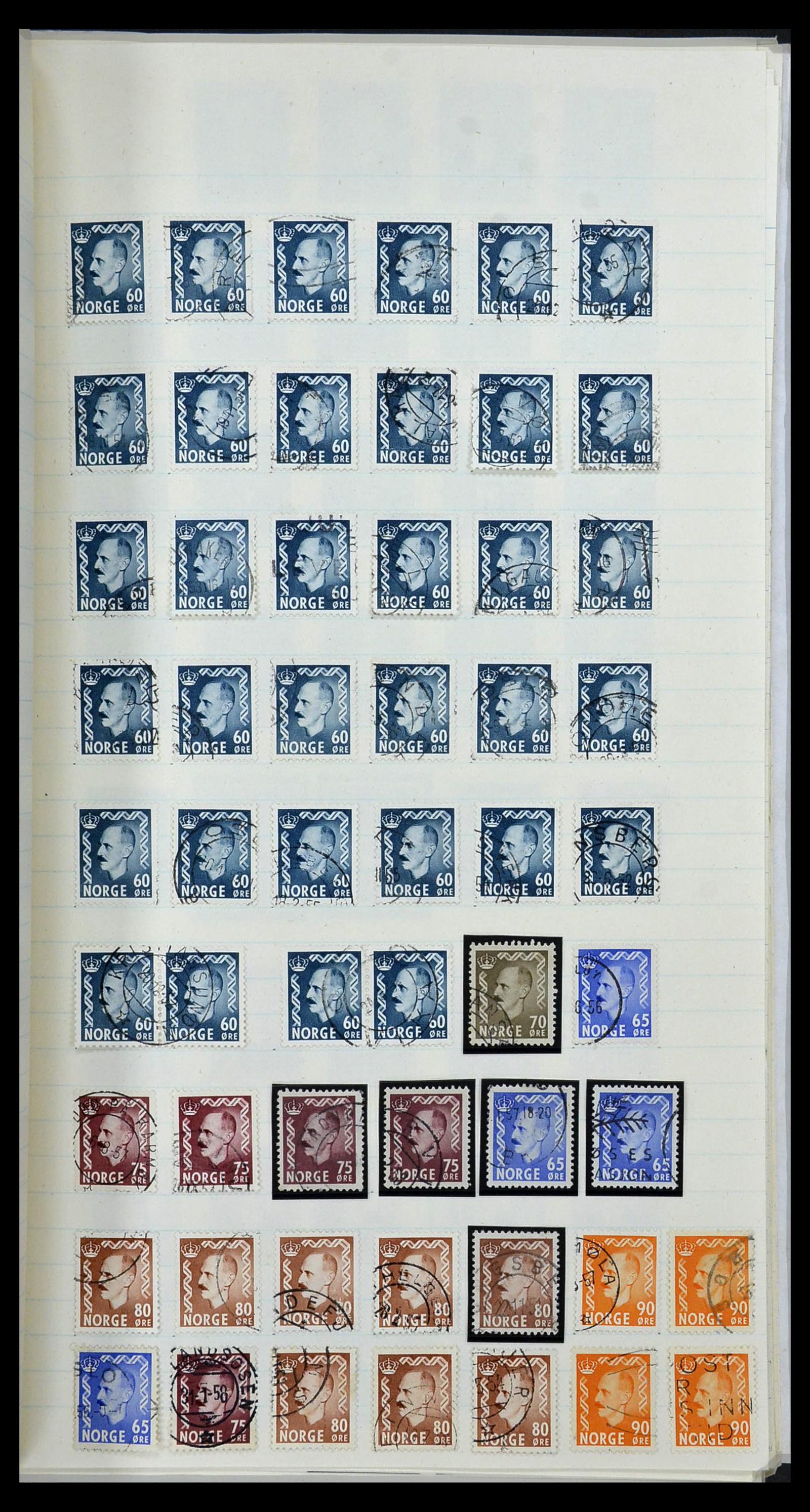 34233 057 - Postzegelverzameling 34233 Noorwegen 1856-1970.