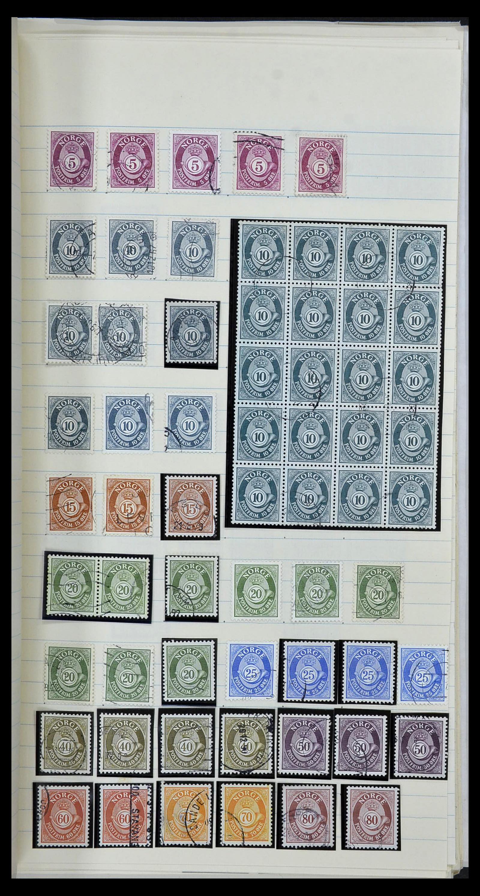 34233 059 - Postzegelverzameling 34233 Noorwegen 1856-1970.