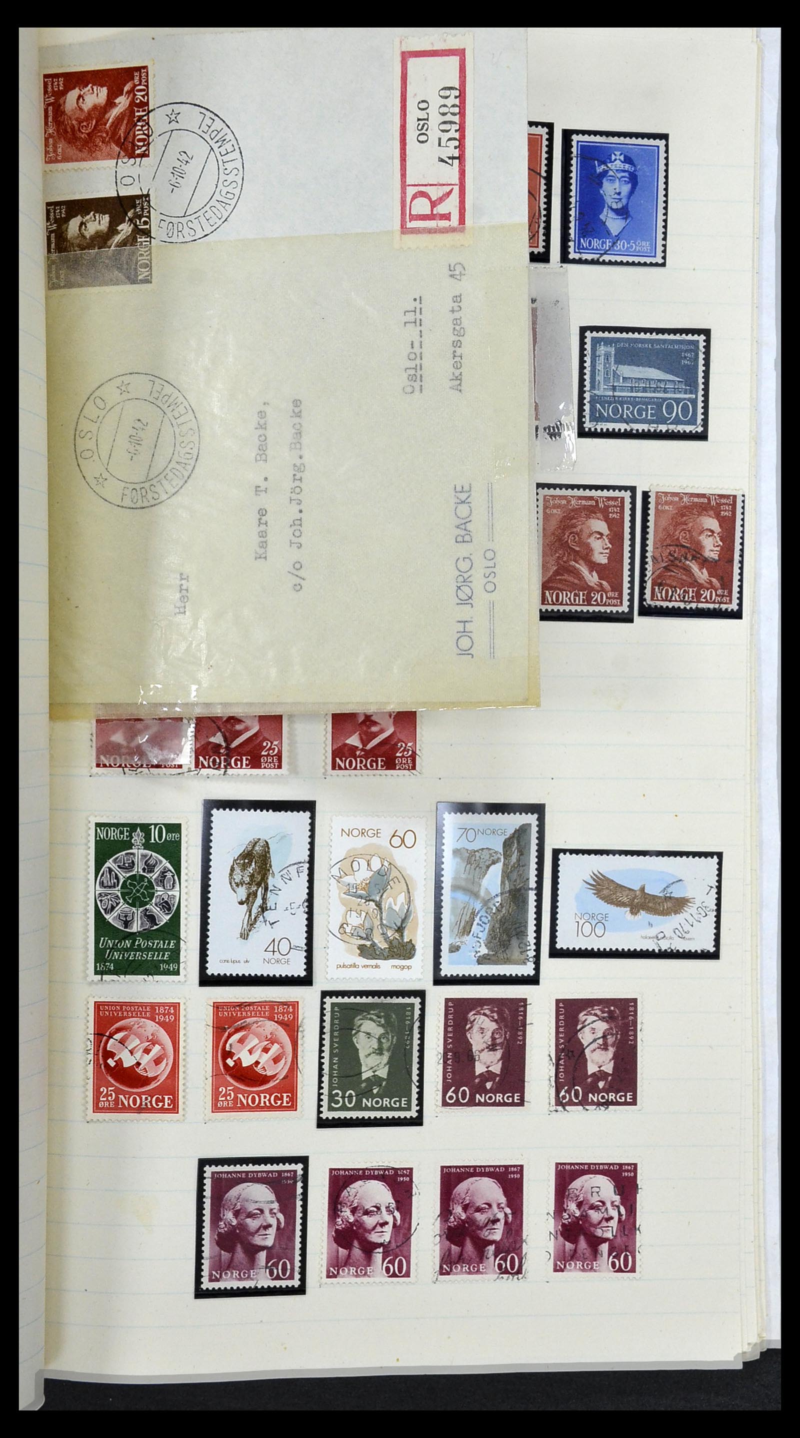 34233 075 - Stamp collection 34233 Norway 1856-1970.