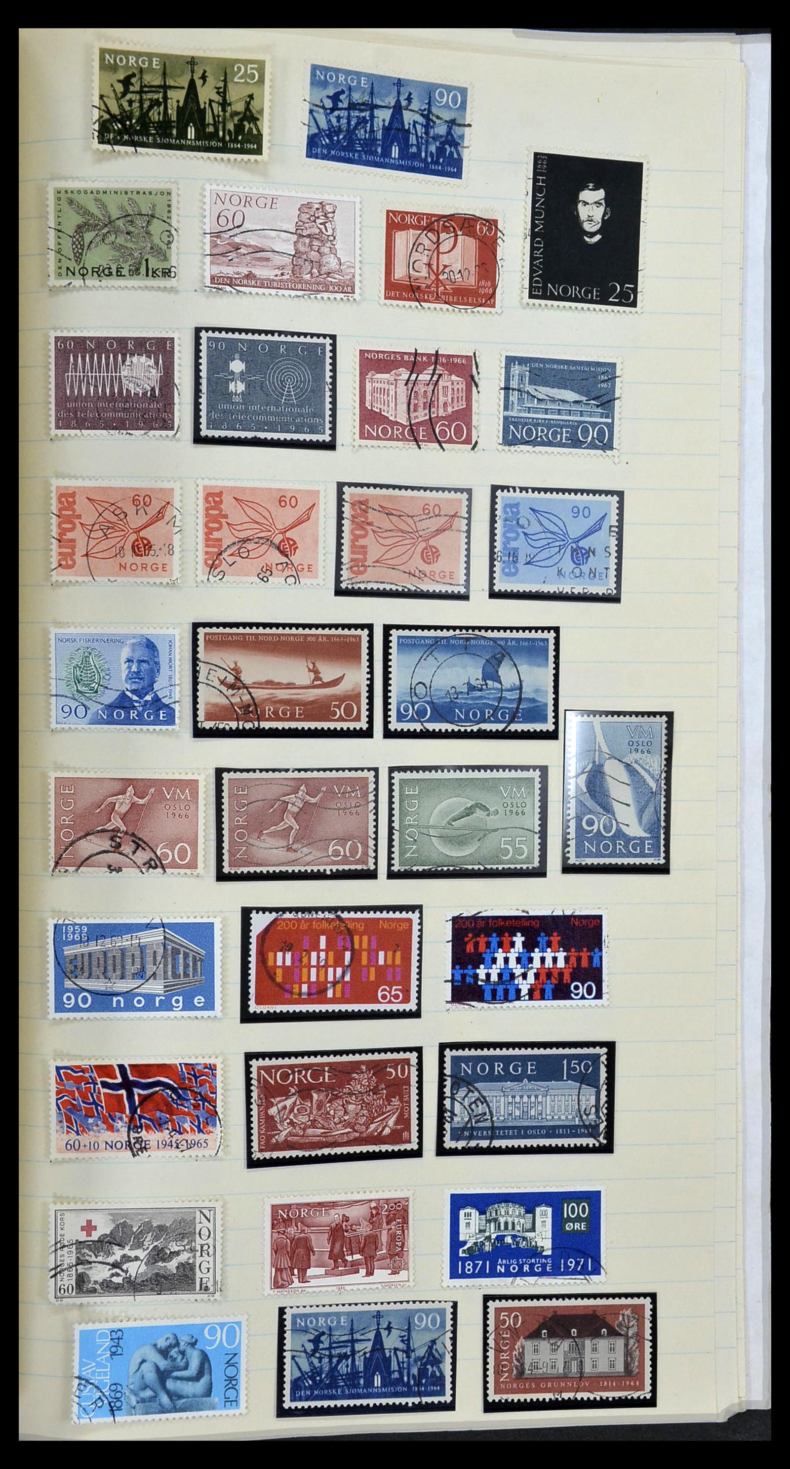 34233 080 - Stamp collection 34233 Norway 1856-1970.