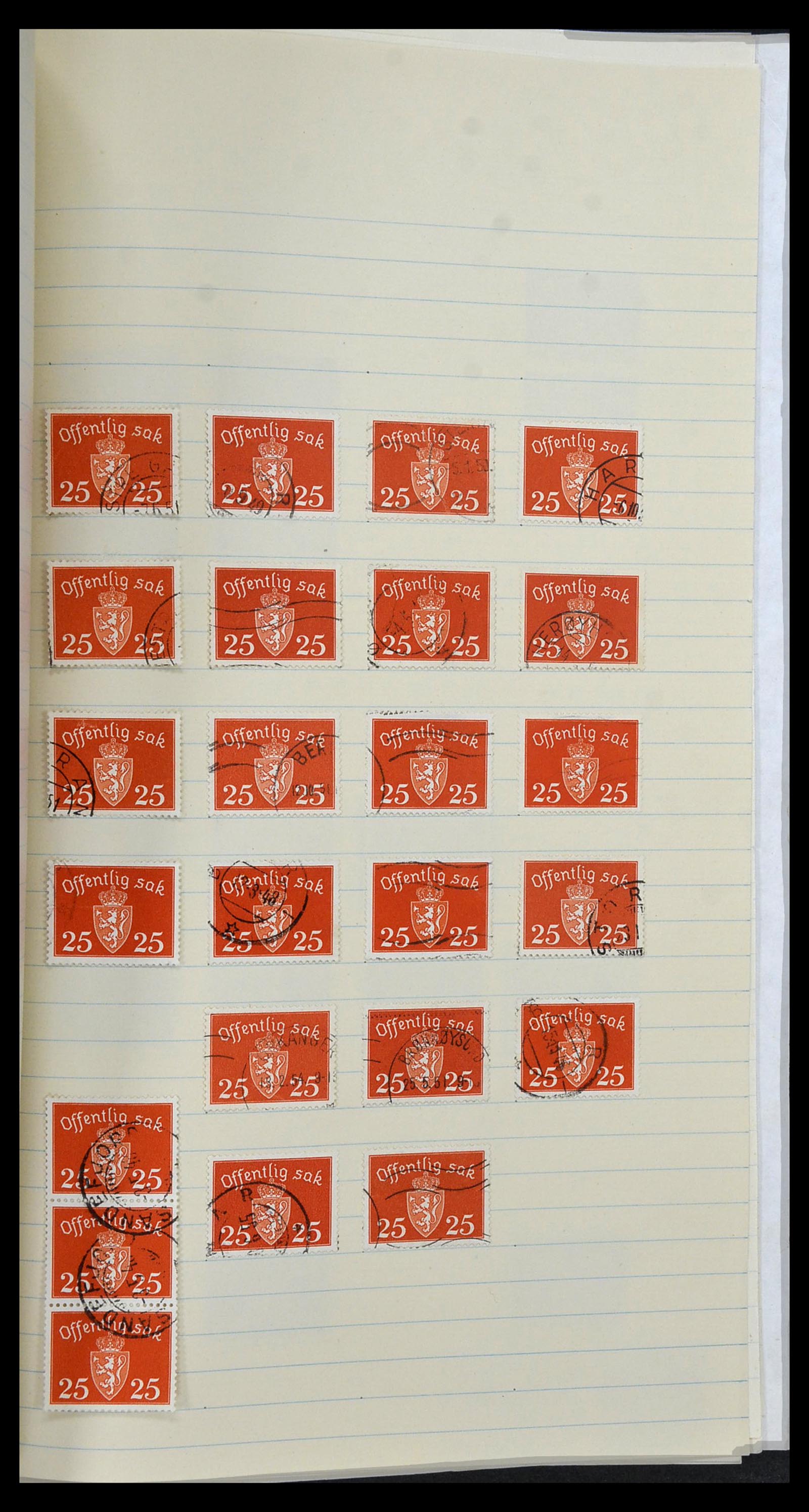 34233 083 - Postzegelverzameling 34233 Noorwegen 1856-1970.