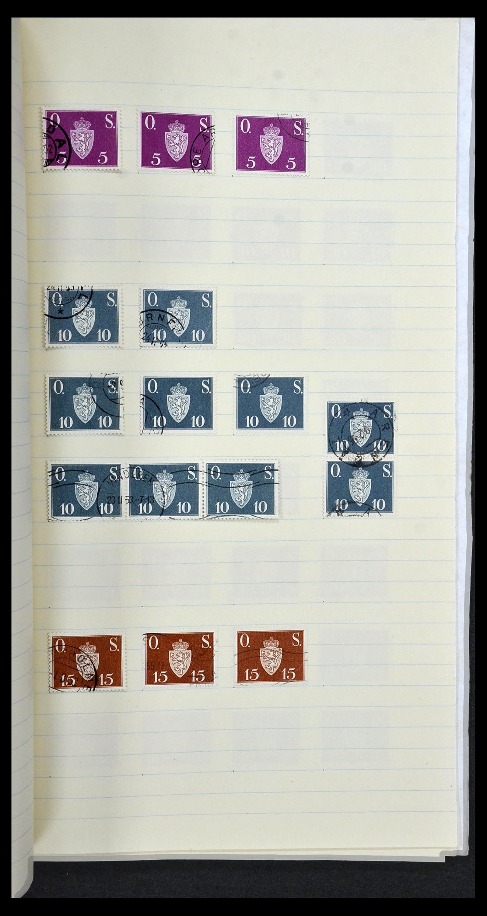 34233 085 - Postzegelverzameling 34233 Noorwegen 1856-1970.