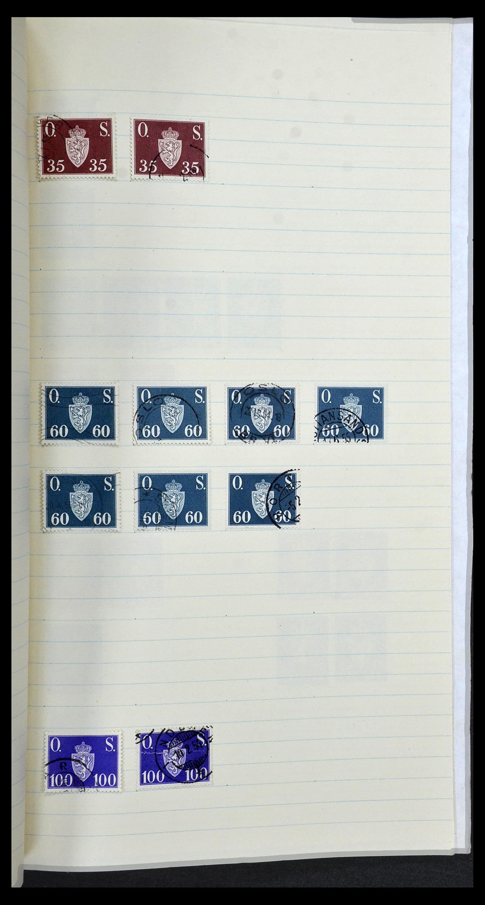 34233 088 - Postzegelverzameling 34233 Noorwegen 1856-1970.