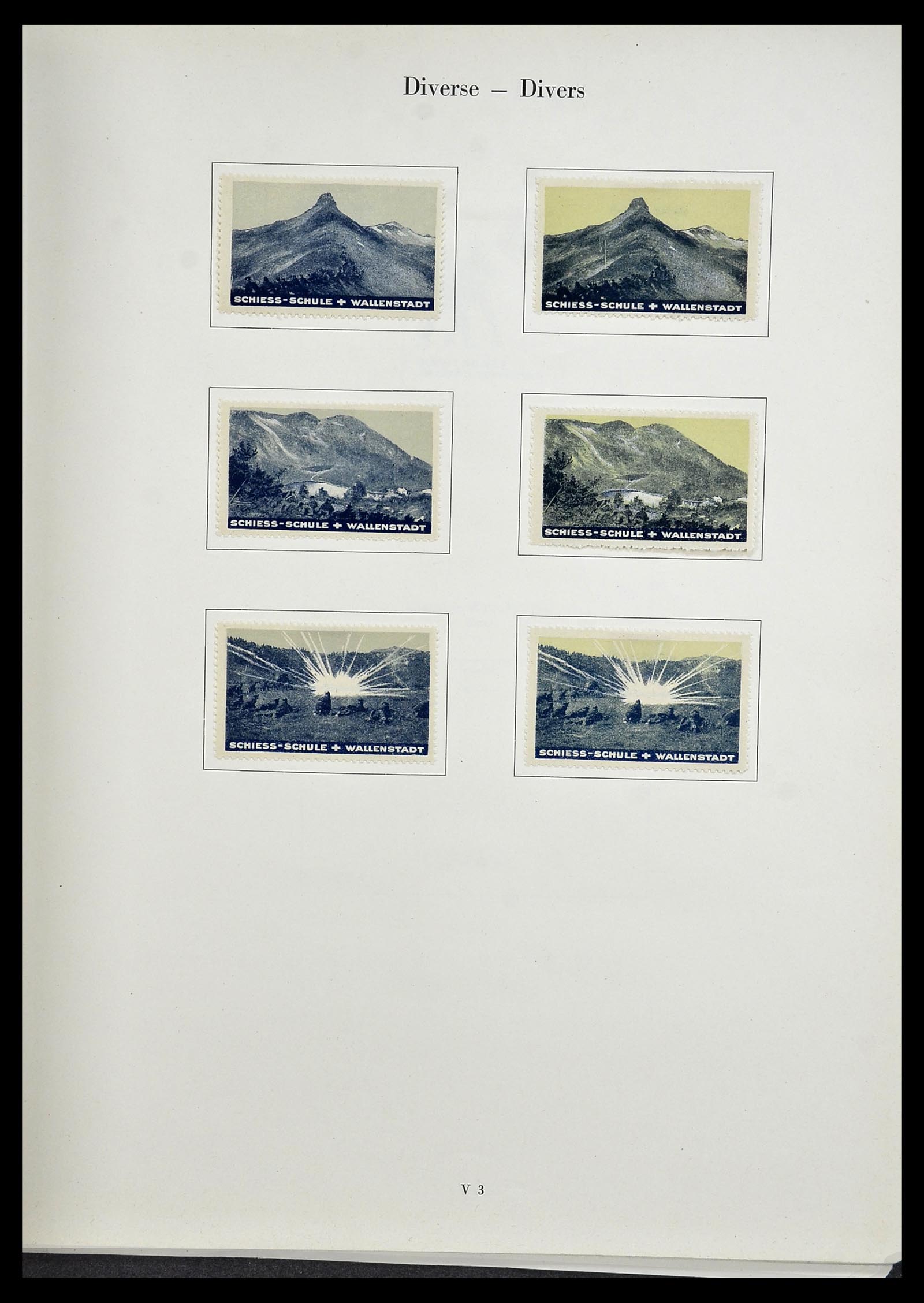 34234 339 - Stamp collection 34234 Switzerland soldier stamps 1939-1945.