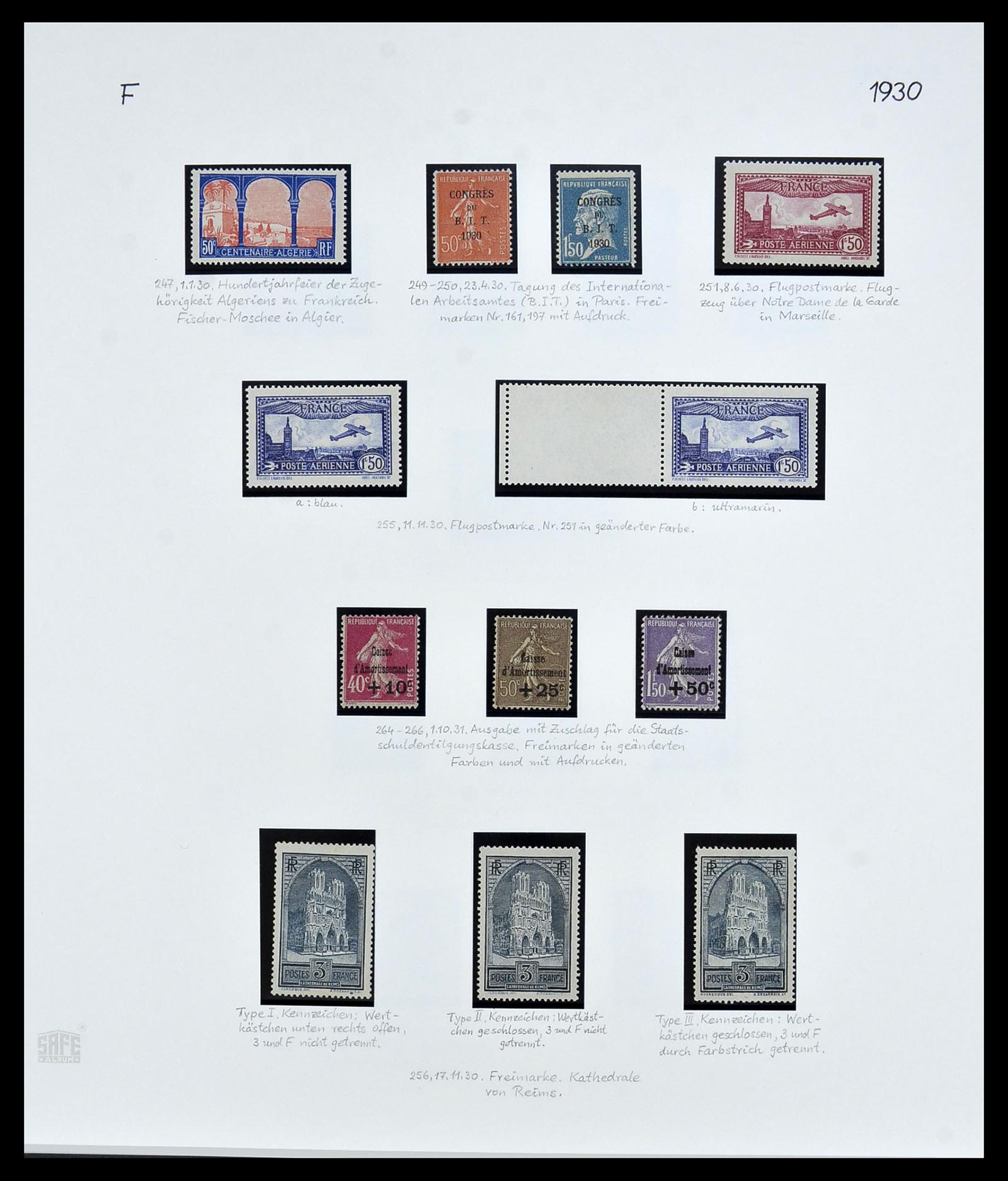 34235 002 - Postzegelverzameling 34235 Frankrijk 1930-2000.