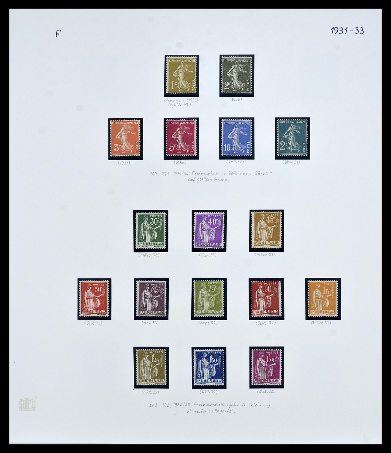 34235 004 - Postzegelverzameling 34235 Frankrijk 1930-2000.