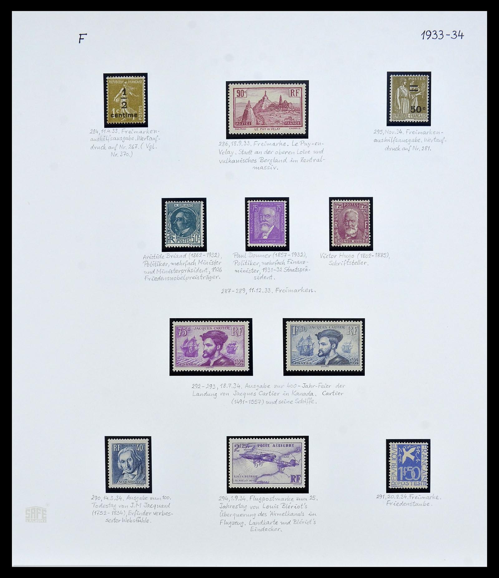34235 005 - Postzegelverzameling 34235 Frankrijk 1930-2000.