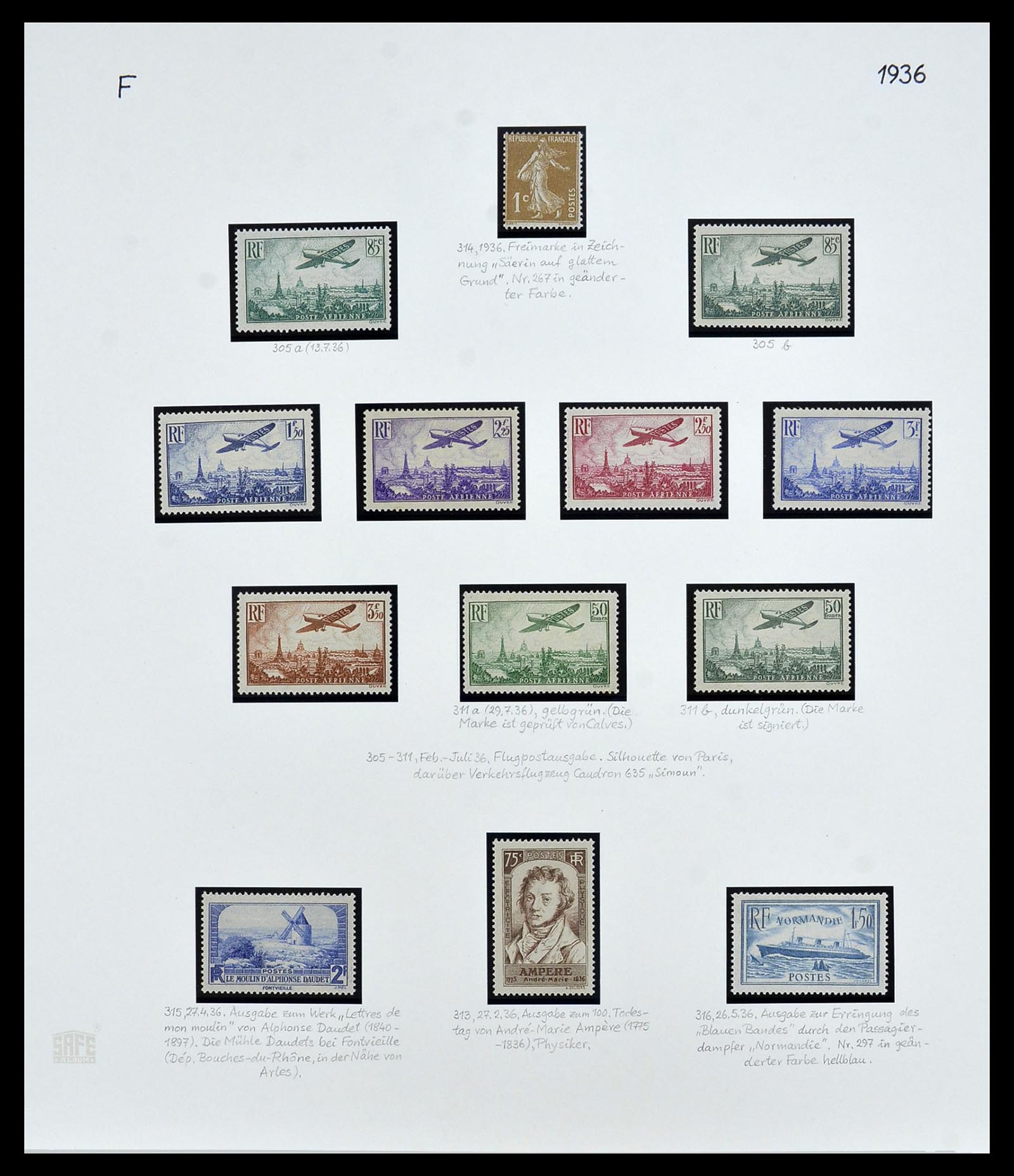 34235 007 - Postzegelverzameling 34235 Frankrijk 1930-2000.